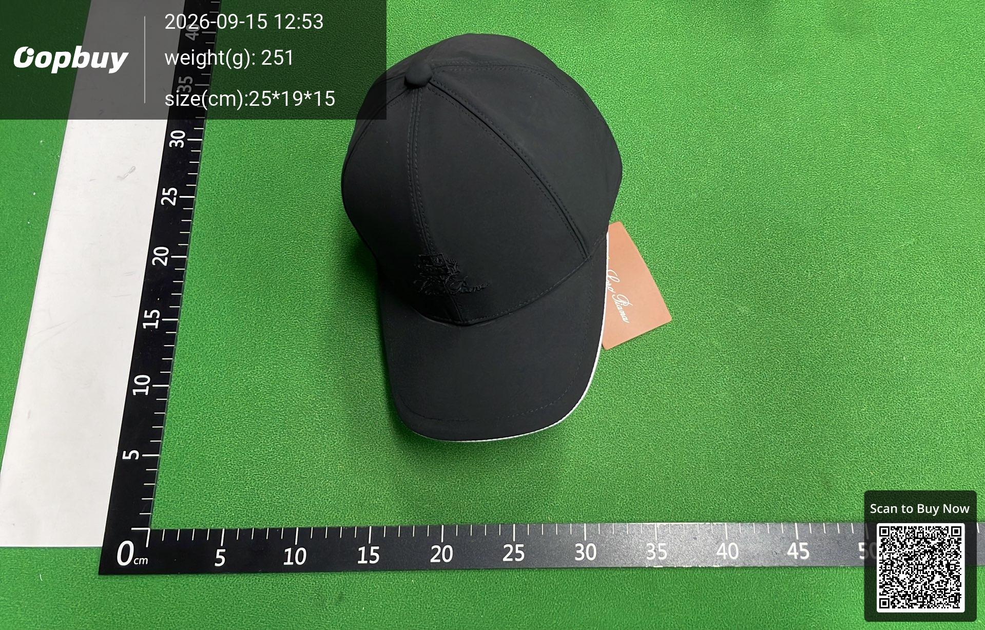 Foto QC 4 de Loro Piana Crest Logo Cap White