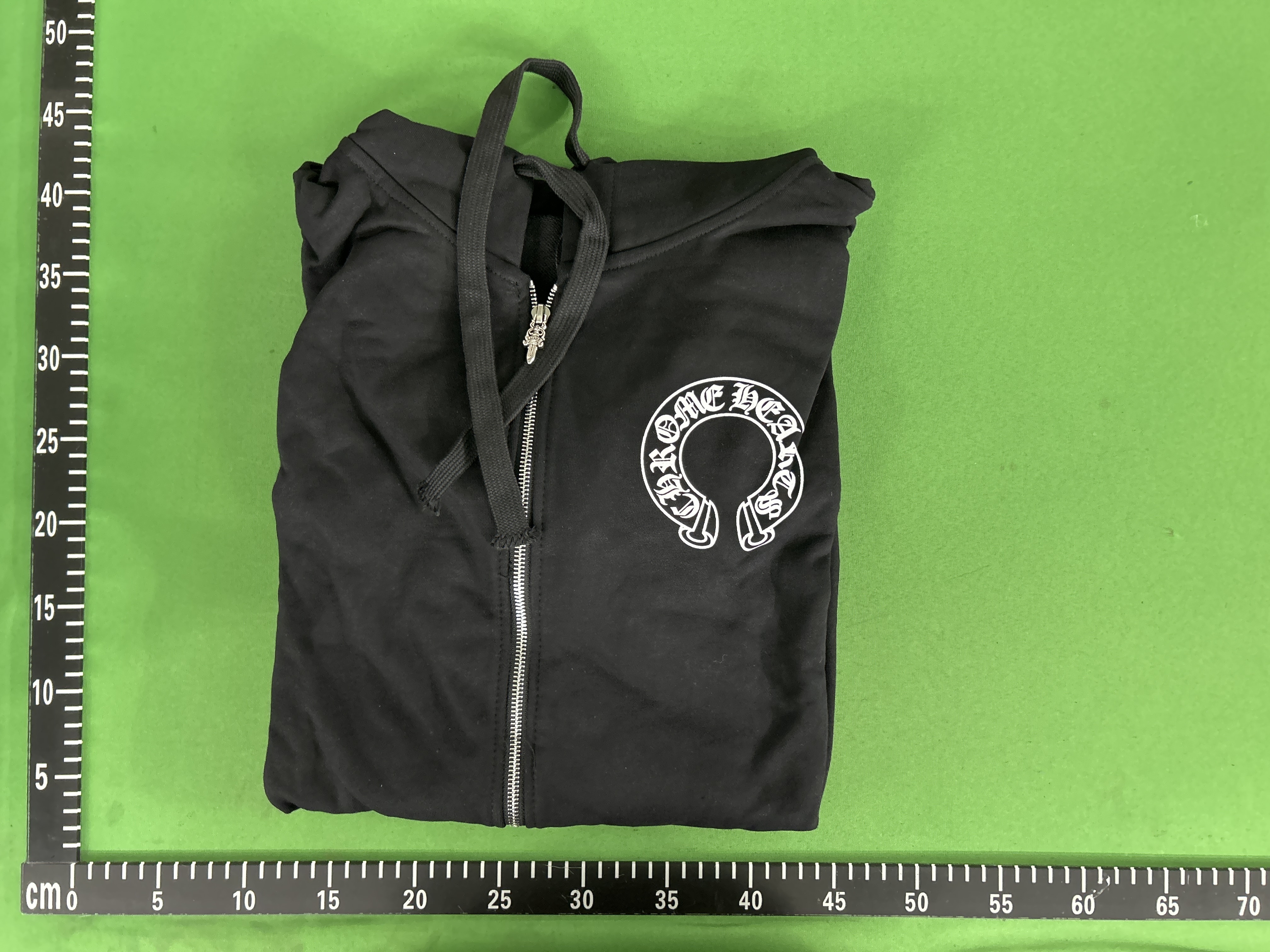 Foto QC 1 de Chrome Hearts Rolling Stones Zip Sweater Hoodie Black