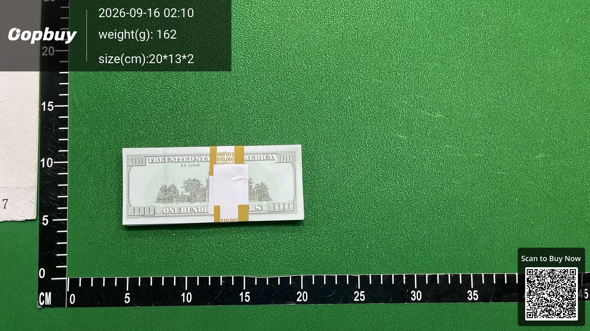 Foto QC 2 de Supreme Cash Cannon Custom $1000 Bills Paper Play Money