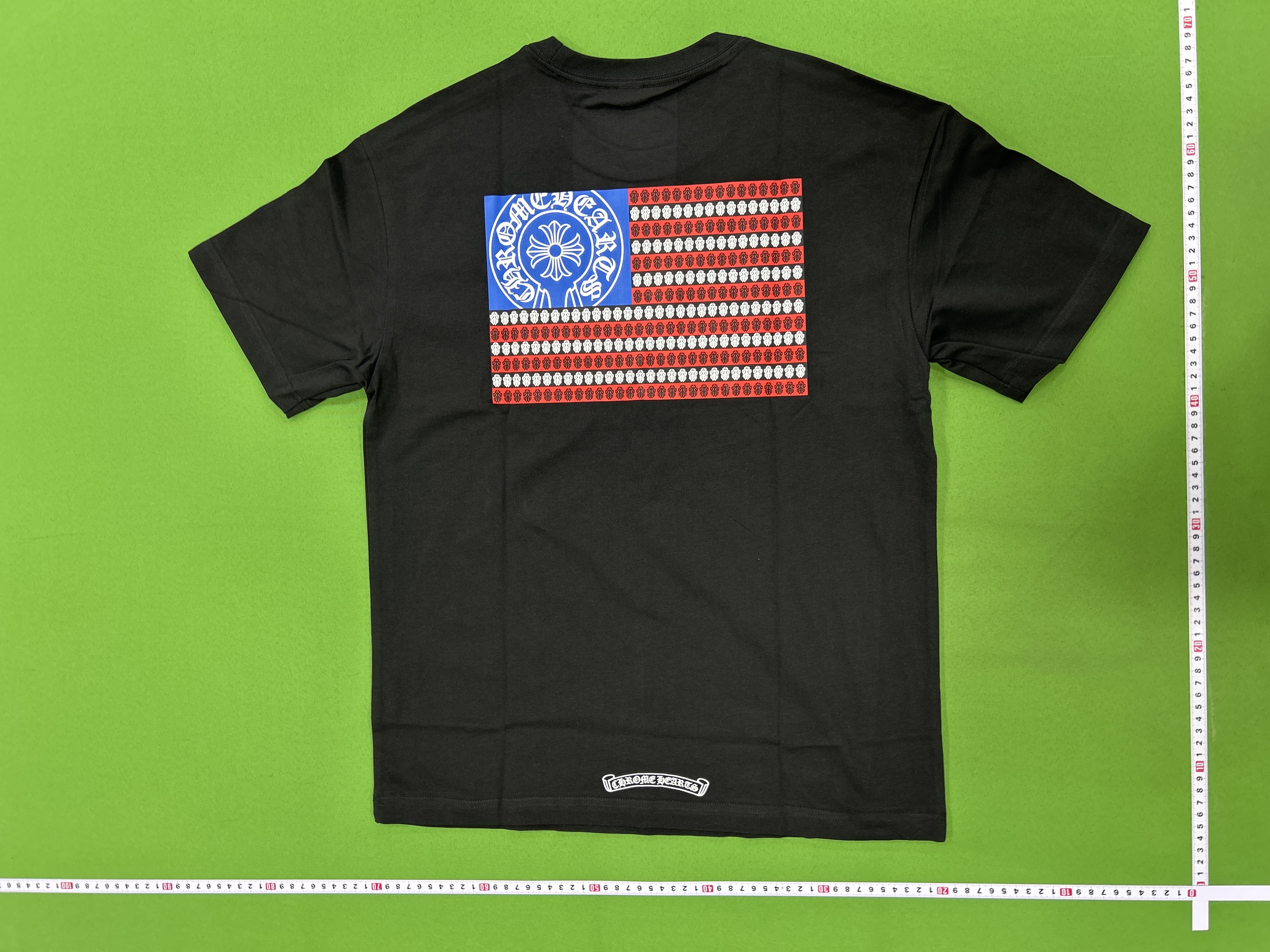 Foto QC 8 de Chrome Hearts T-shirt USA Flag Black