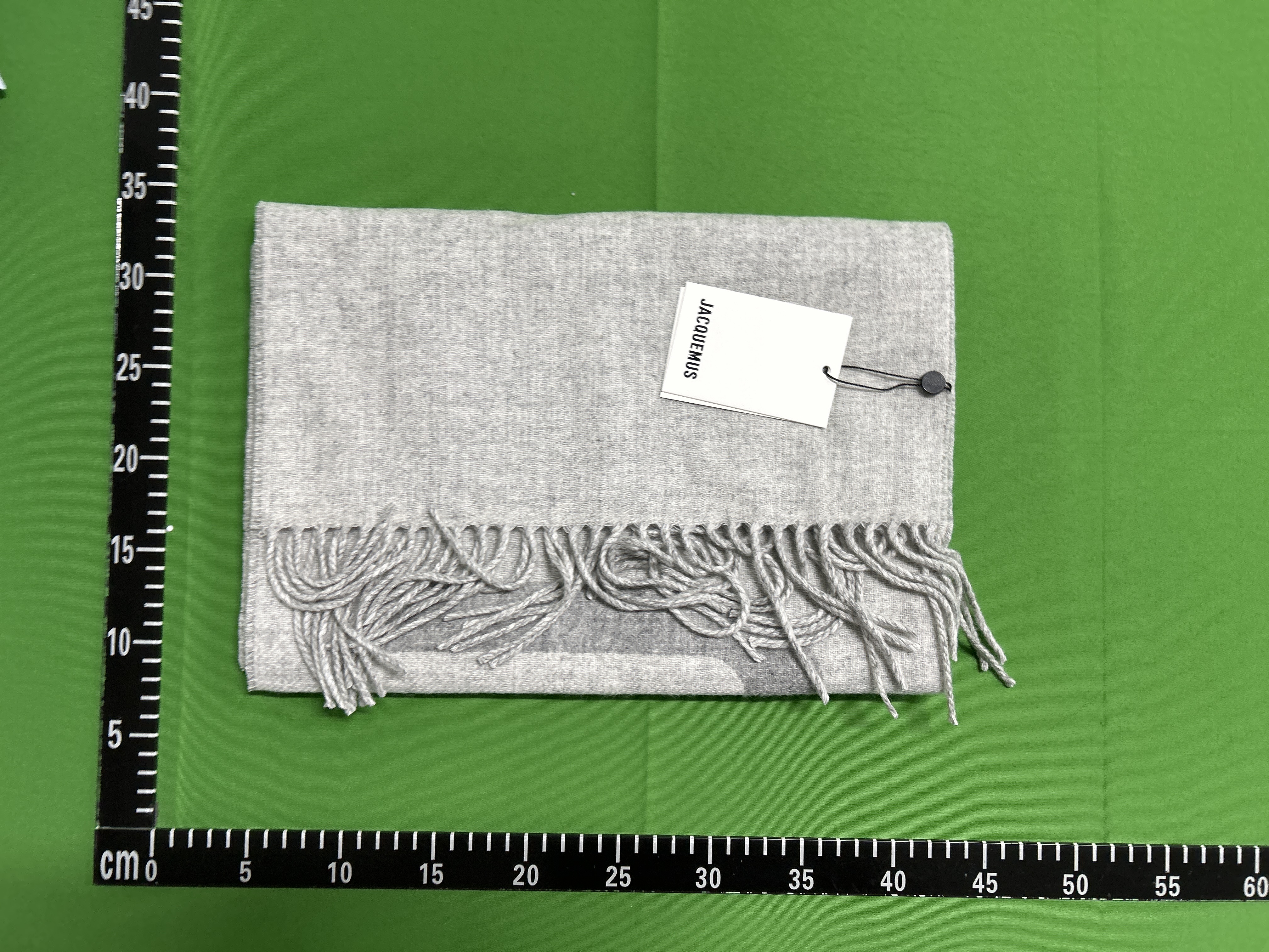 Foto QC 4 de Jacquemus Logo Jacquard Scarf Brown/Beige