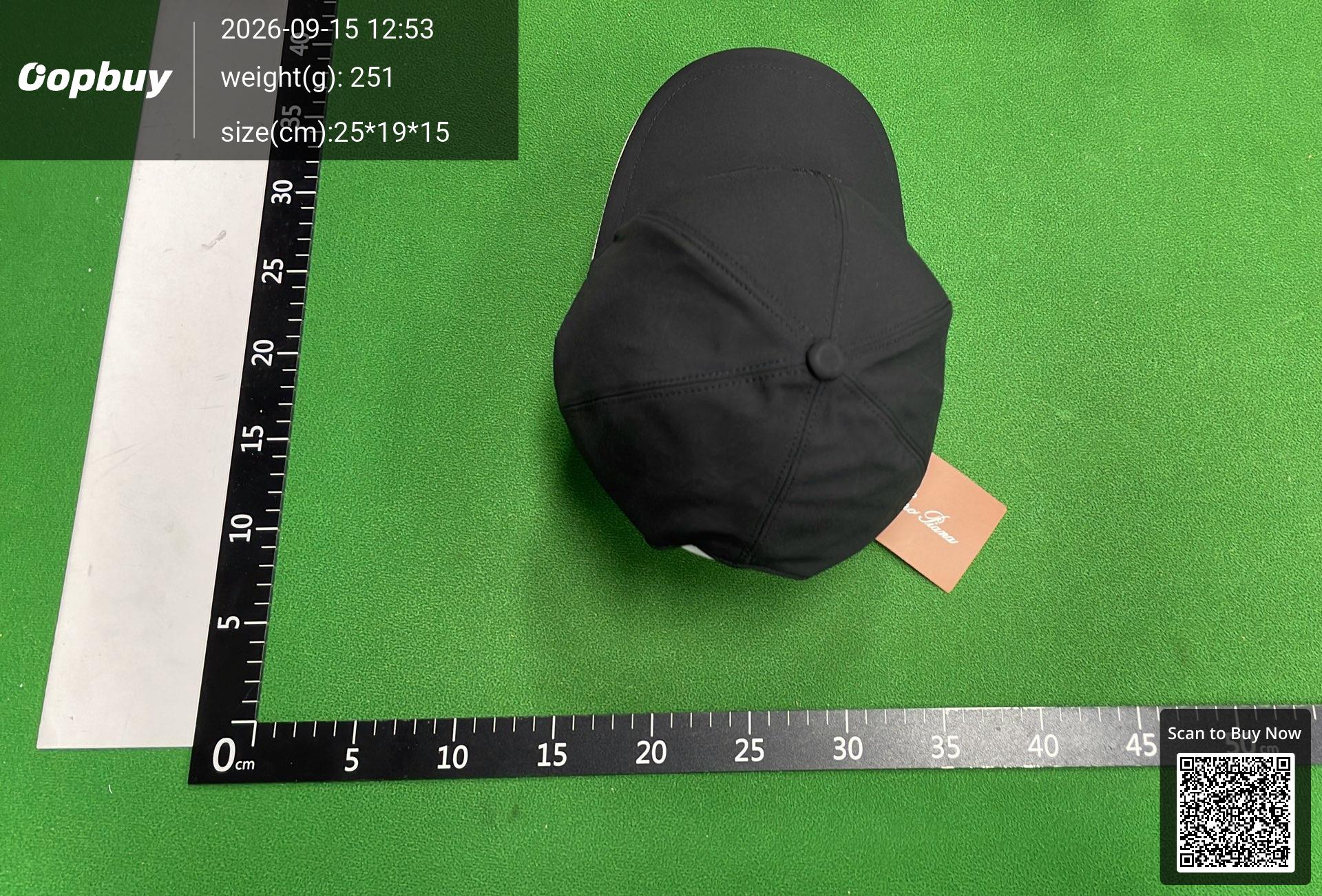 Foto QC 5 de Loro Piana Crest Logo Cap White