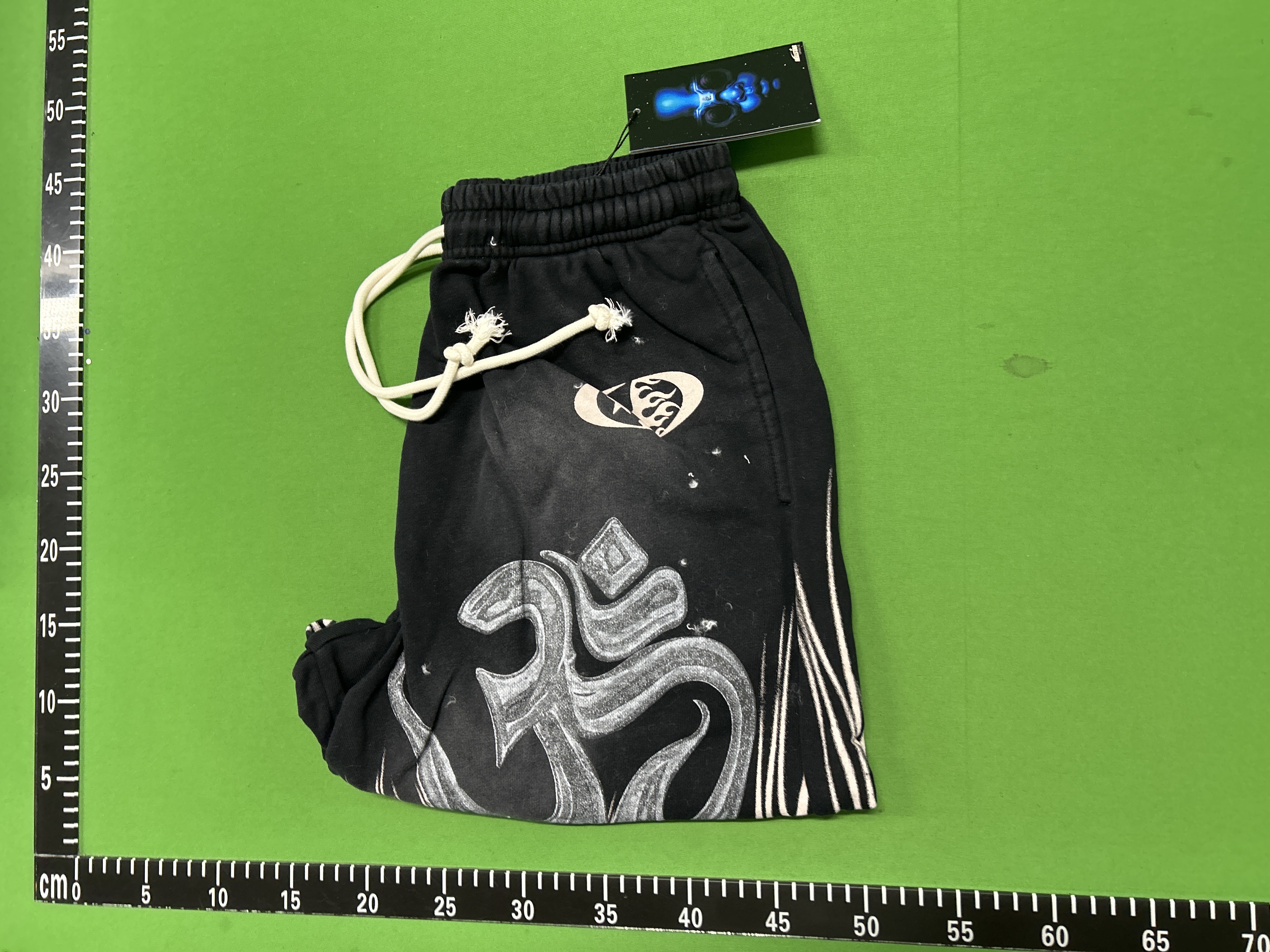 Foto QC 1 de Hellstar Basketball Shorts Flame Print Blue