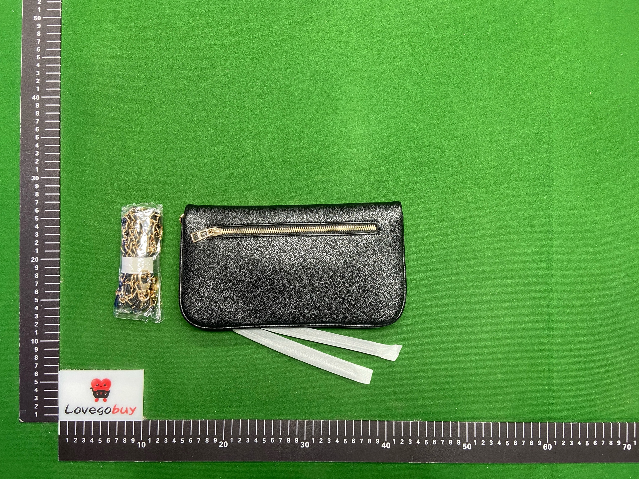 Foto QC 7 de Zadig & Voltaire Rock Studded Clutch Black Grained Leather