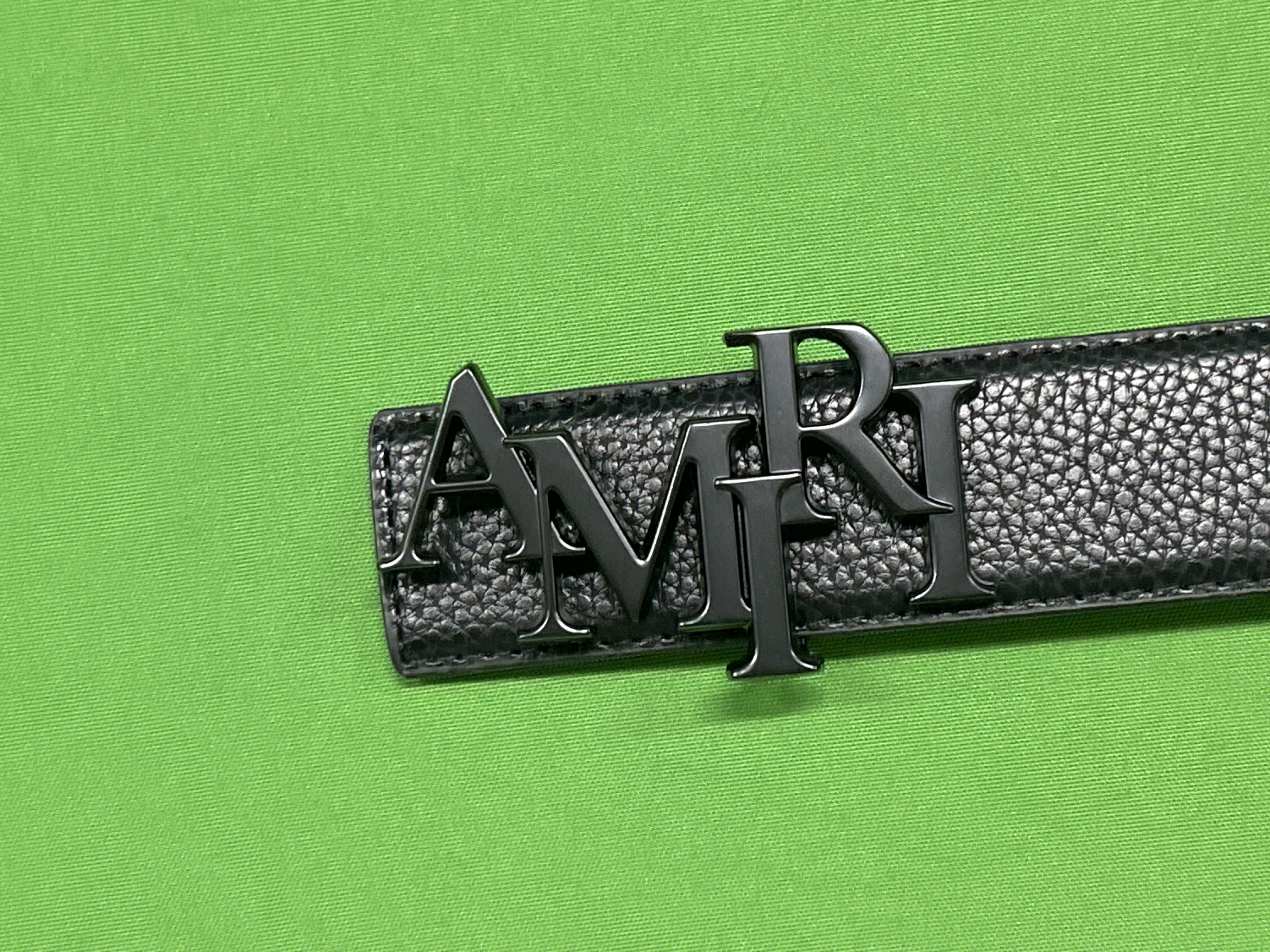 Foto QC 2 de Amiri Logo Reversible Belt Beige and Orange