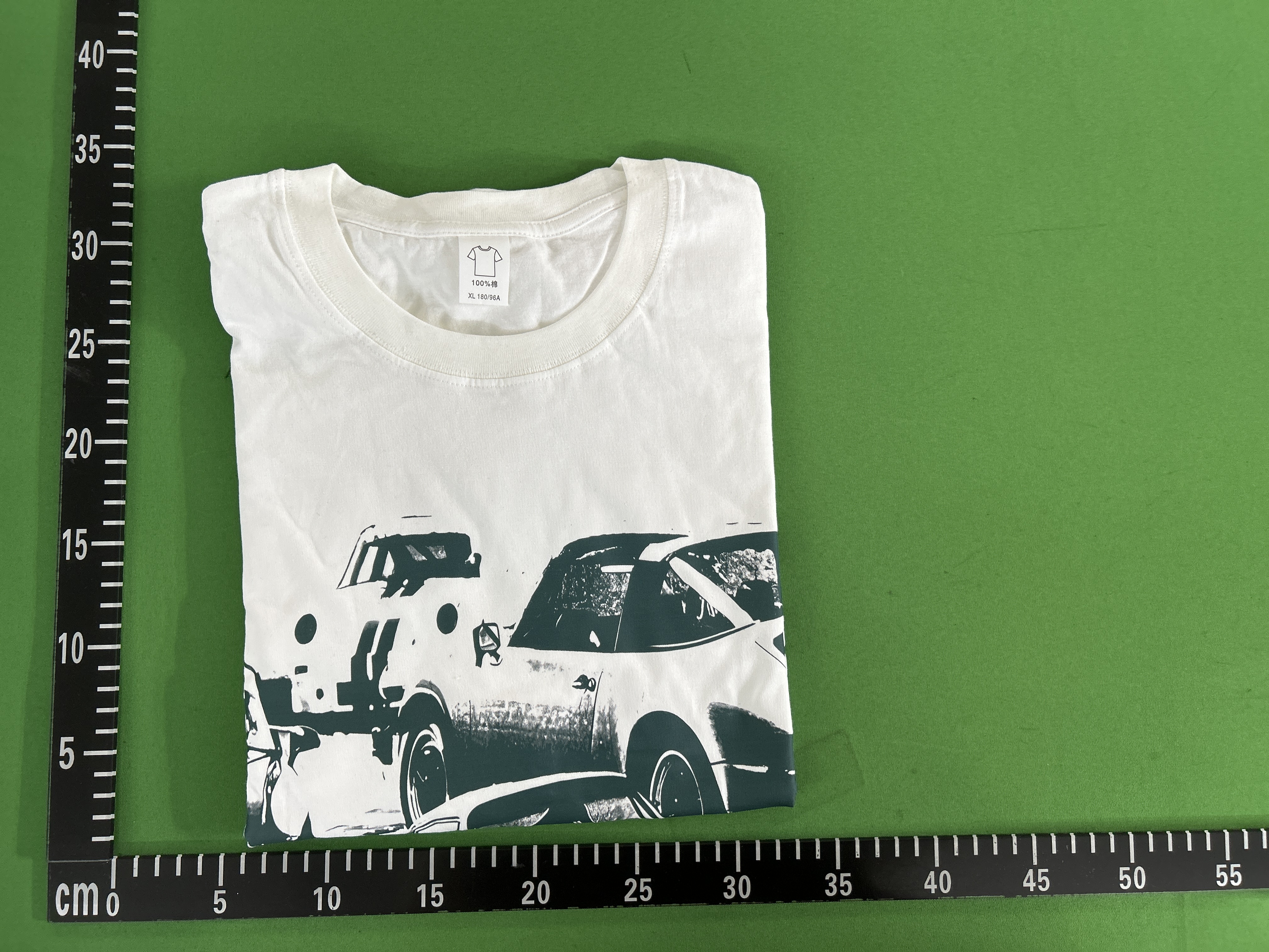Foto QC 7 de Unbranded T-shirt Vintage Car Print White