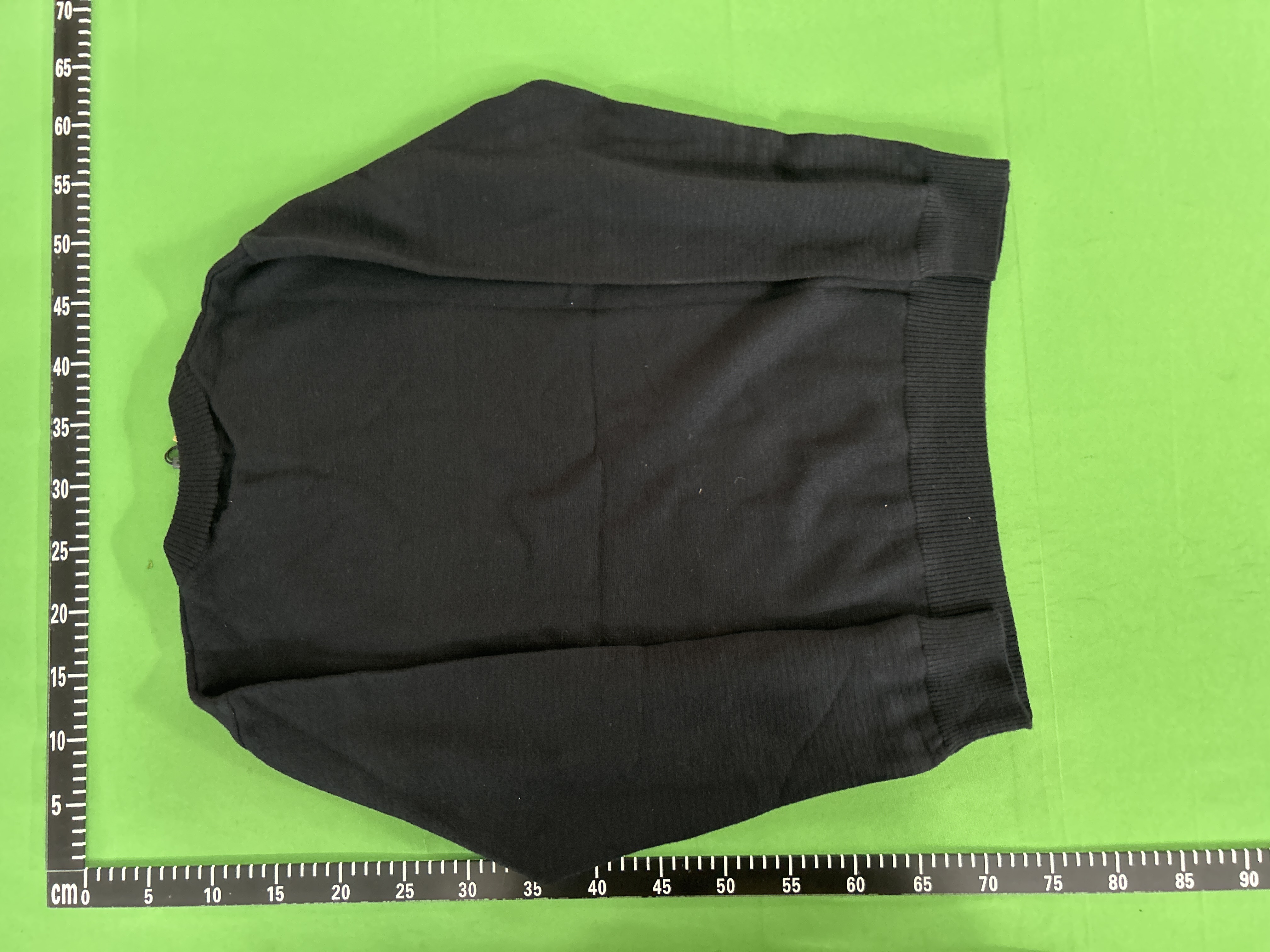 Foto QC 4 de Saint Laurent 90s Crewneck Sweater Script Logo Mohair Black/White