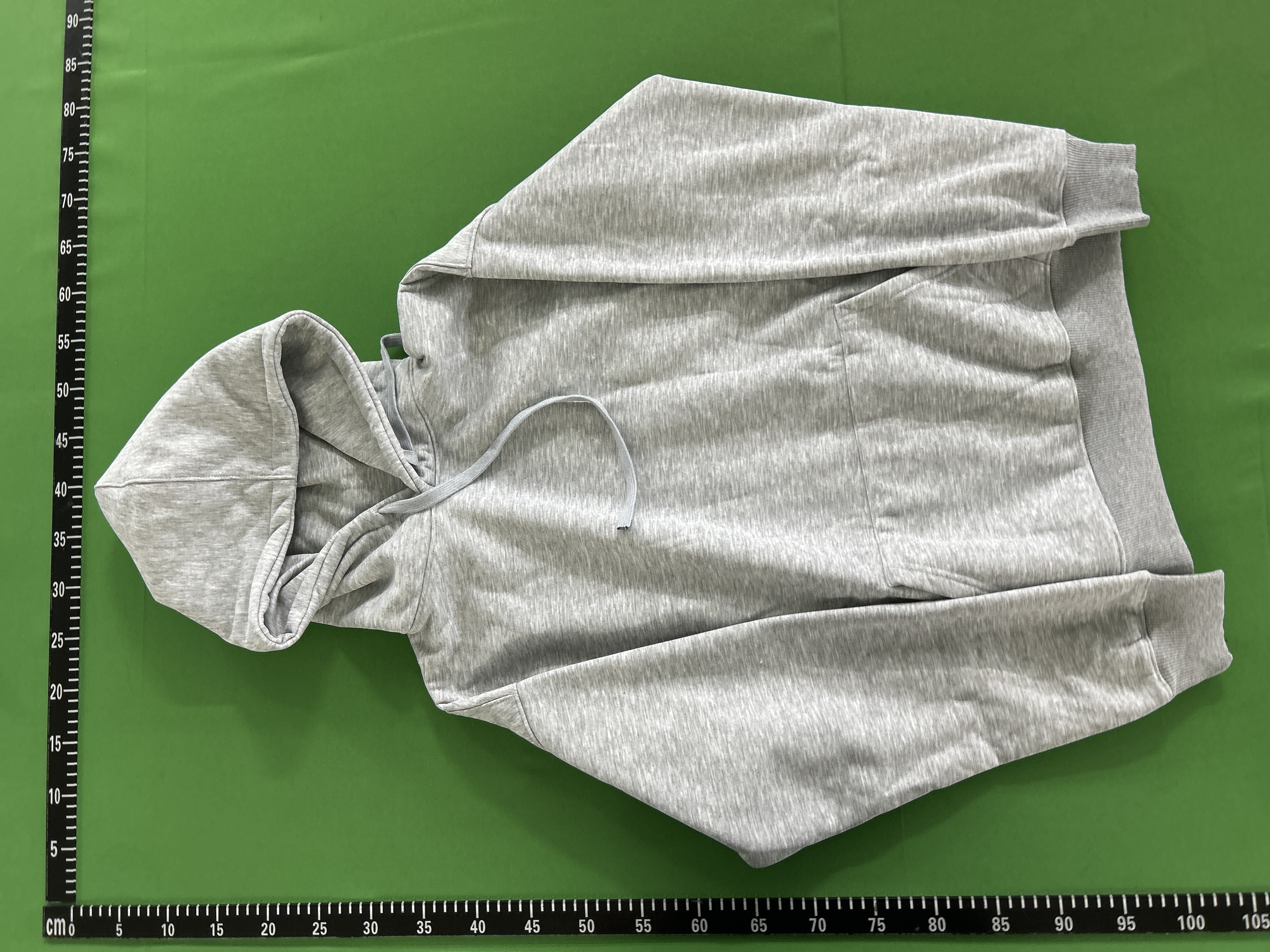 Foto QC 2 de Supreme Satin Applique Sweater Hooded Heather Grey