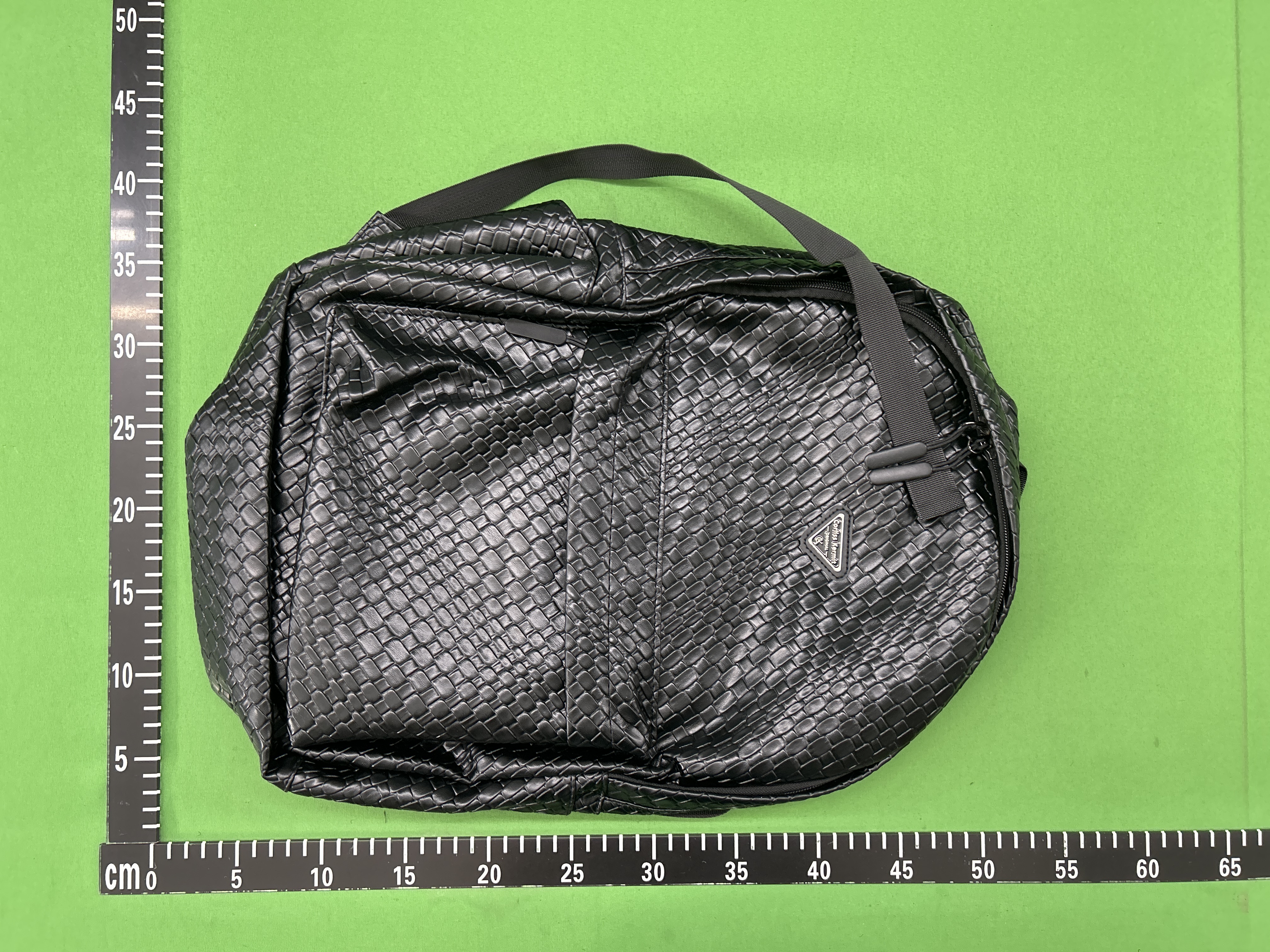 Foto QC 1 de Cortles Kermis Backpack Large Black Geometric Print Canvas