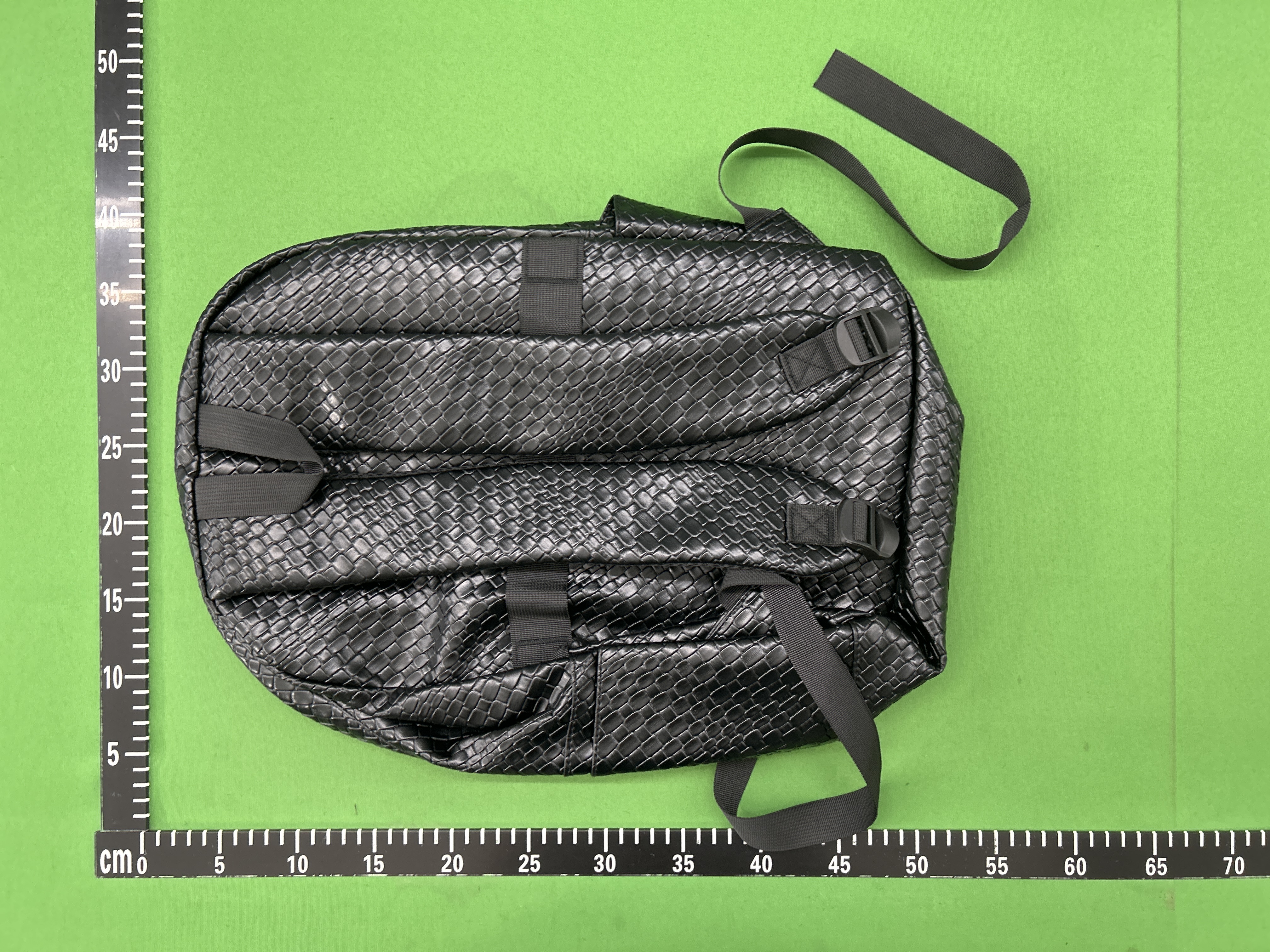 Foto QC 2 de Cortles Kermis Backpack Large Black Geometric Print Canvas