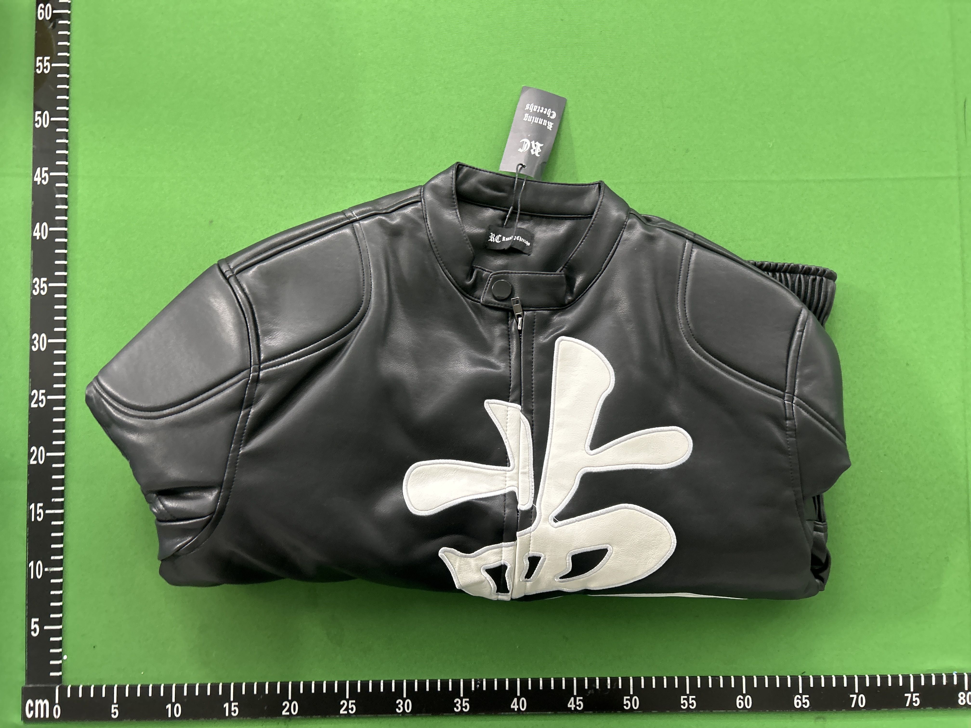 Foto QC 5 de Other Mercedes F1 Hooded Bomber Jacket PU Leather Padded Black