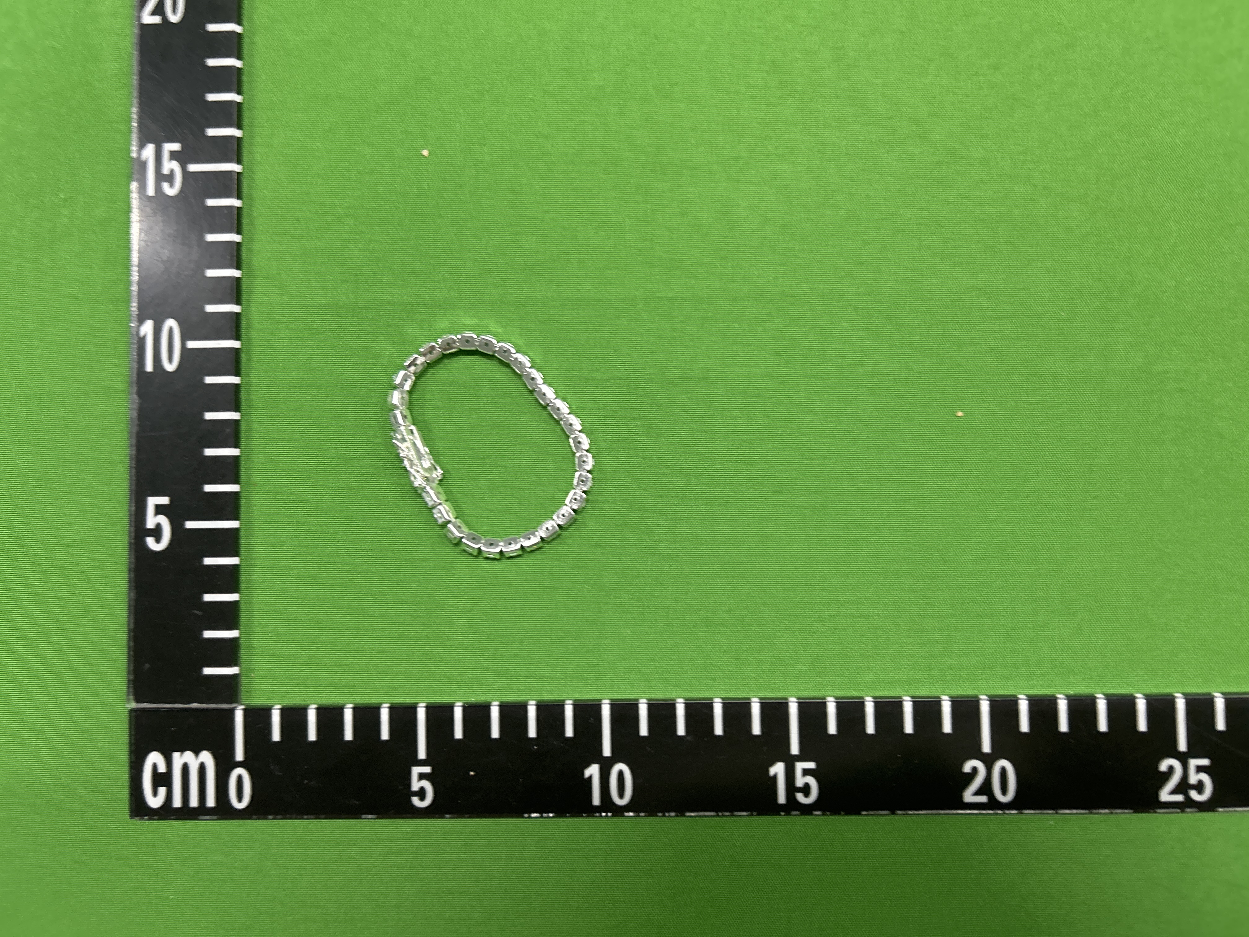Foto QC 7 de MST Bling Rock Candy Tennis Bracelet Metal Diamond Silver