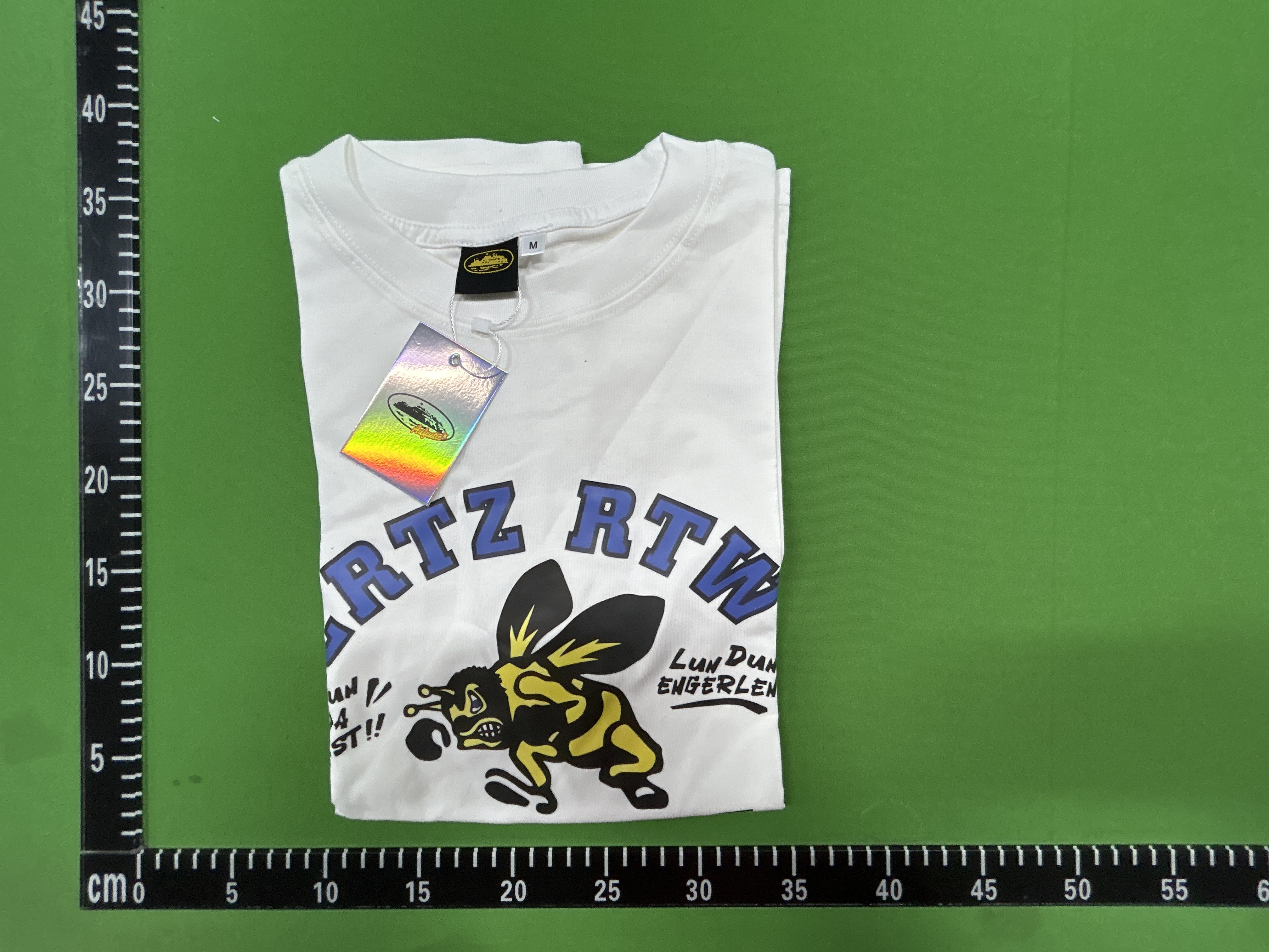 Foto QC 8 de Corteiz Meekz Rules The World T-shirt Tank Graphic White