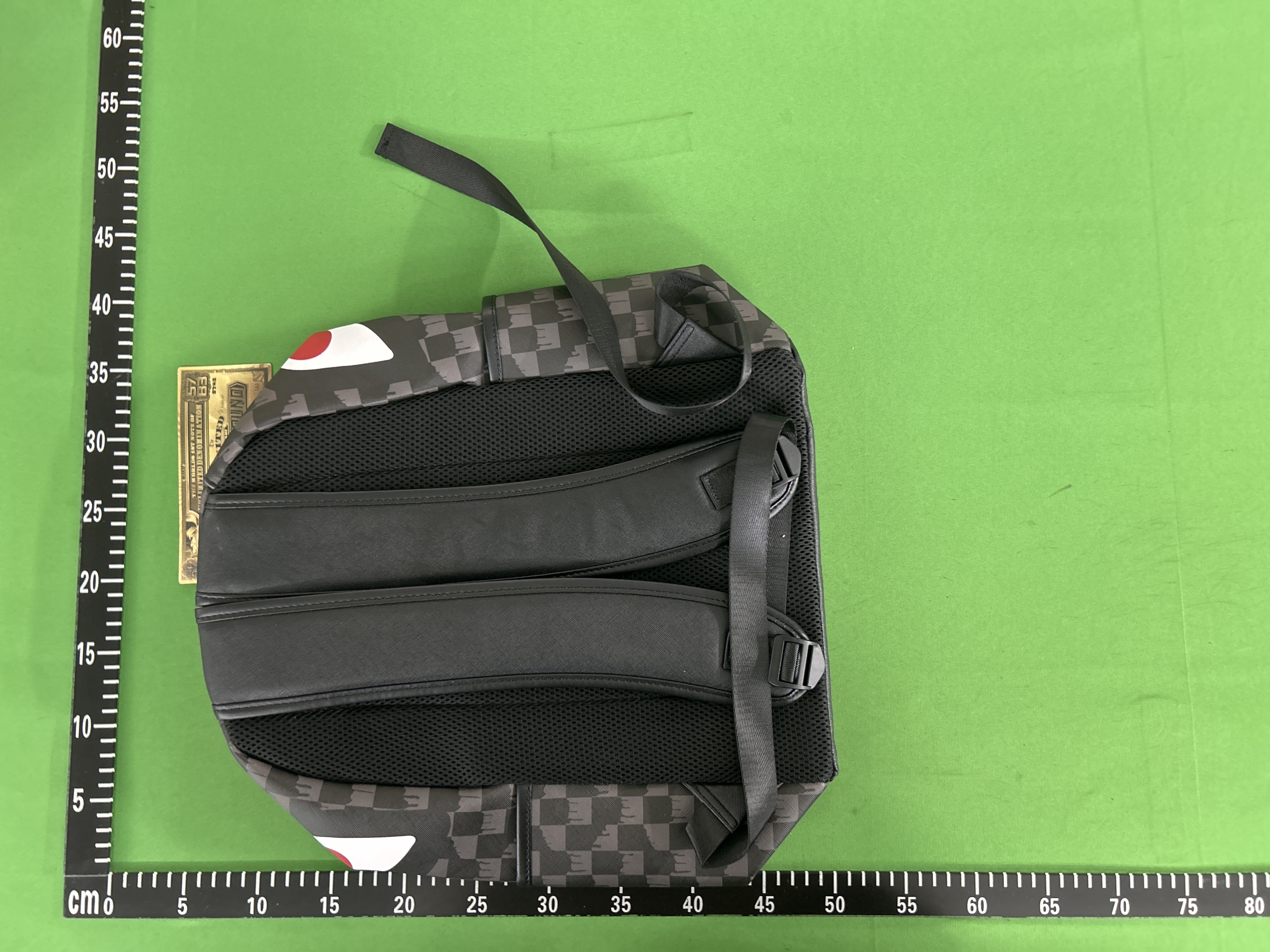 Foto QC 1 de Sprayground x James First Class The 305 Shark Island Bank Heist Backpack 20L Blue Checkered Multicolor