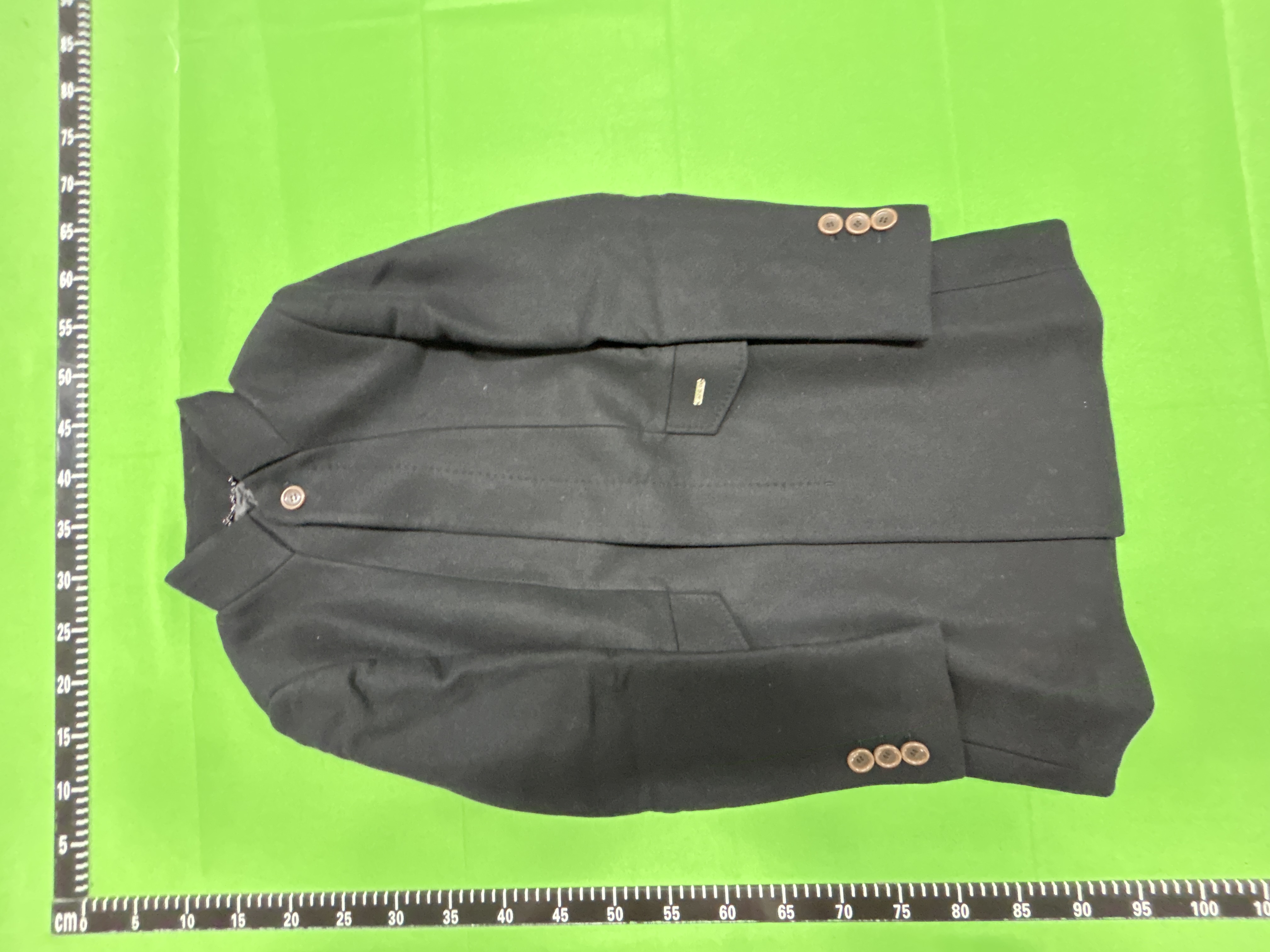 Foto QC 3 de Diesel Stand Collar Coat Jacket Wool Dark Green