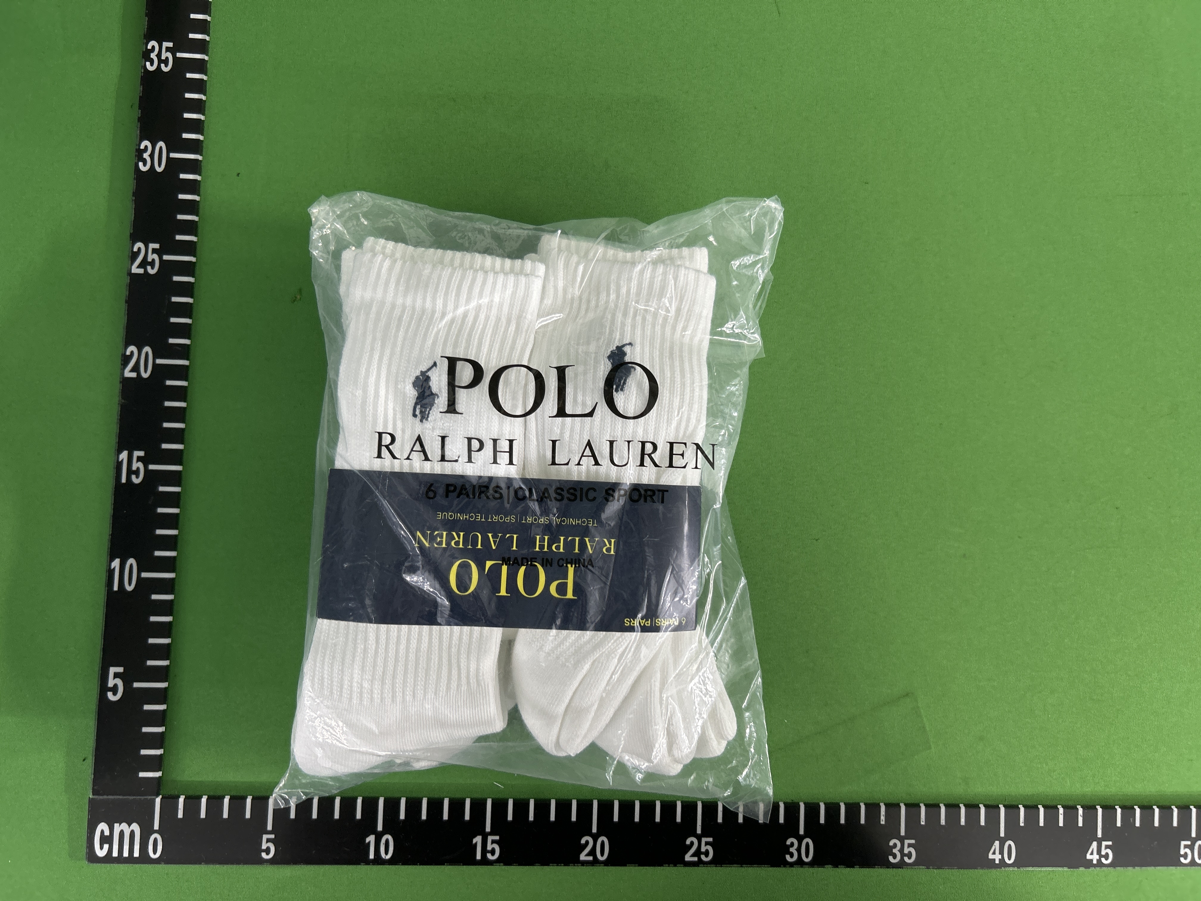 Foto QC 1 de Polo Ralph Lauren Technical Sport Crew Socks 6-Pack Black White