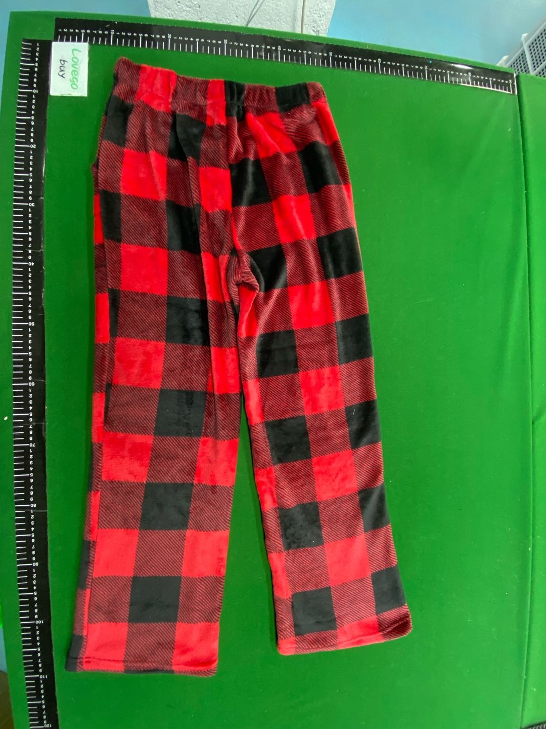 Foto QC 5 de Unbranded Pants Flannel Heart Print Black White