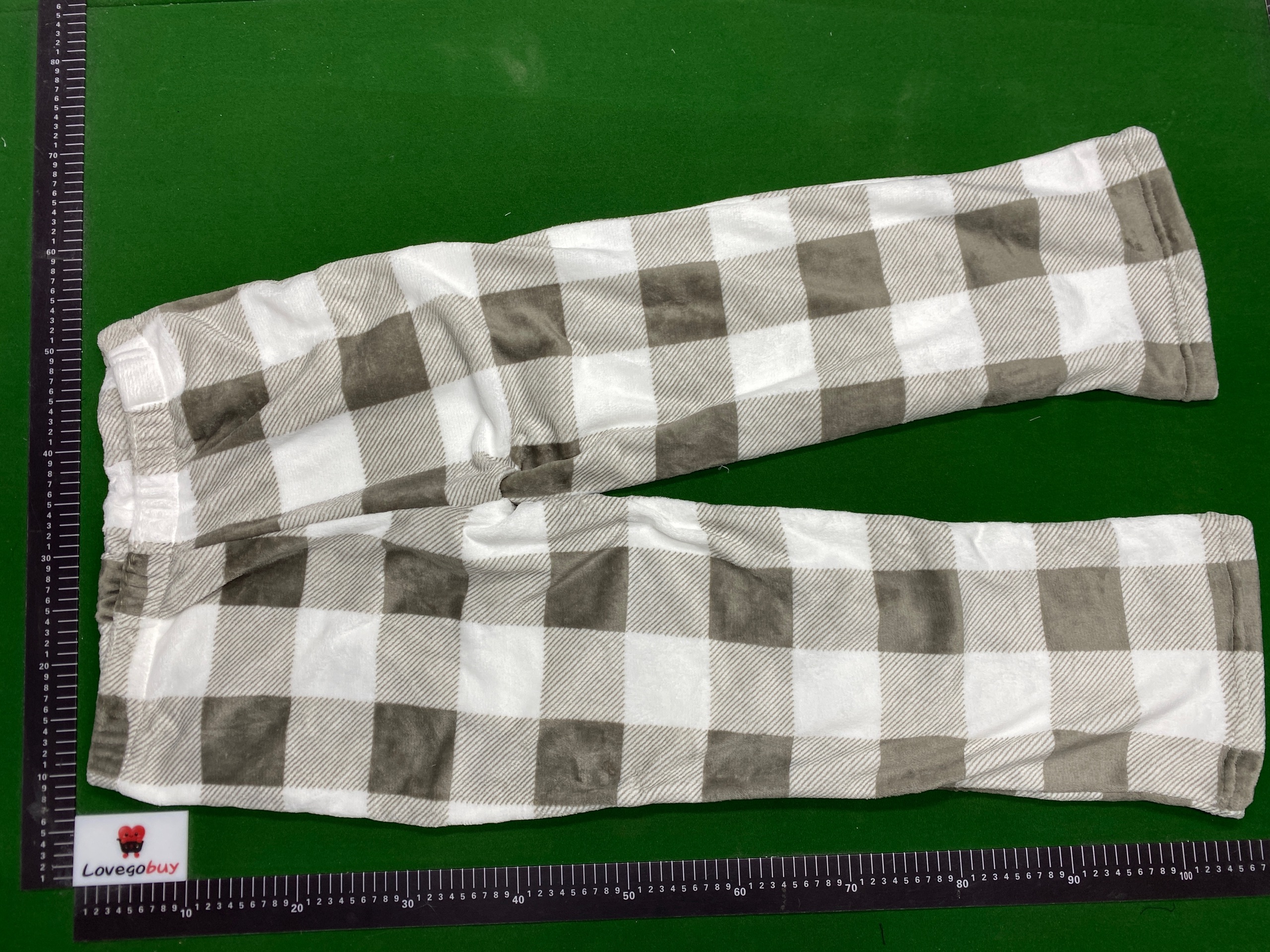 Foto QC 3 de Unbranded Pants Flannel Heart Print Black White
