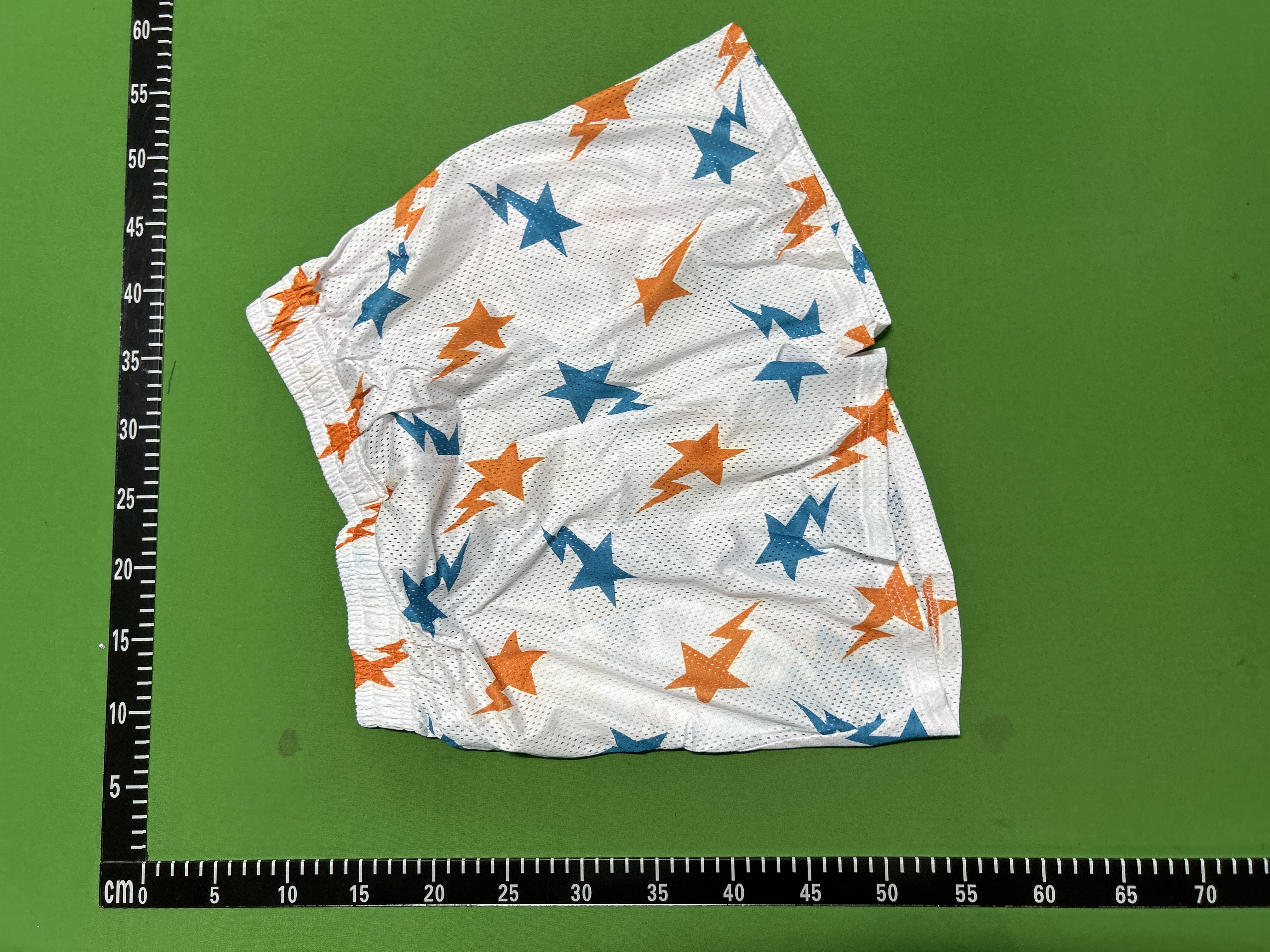 Foto QC 8 de Eric Emanuel BAPE Basic Short Basketball Shorts Mesh White Orange Blue
