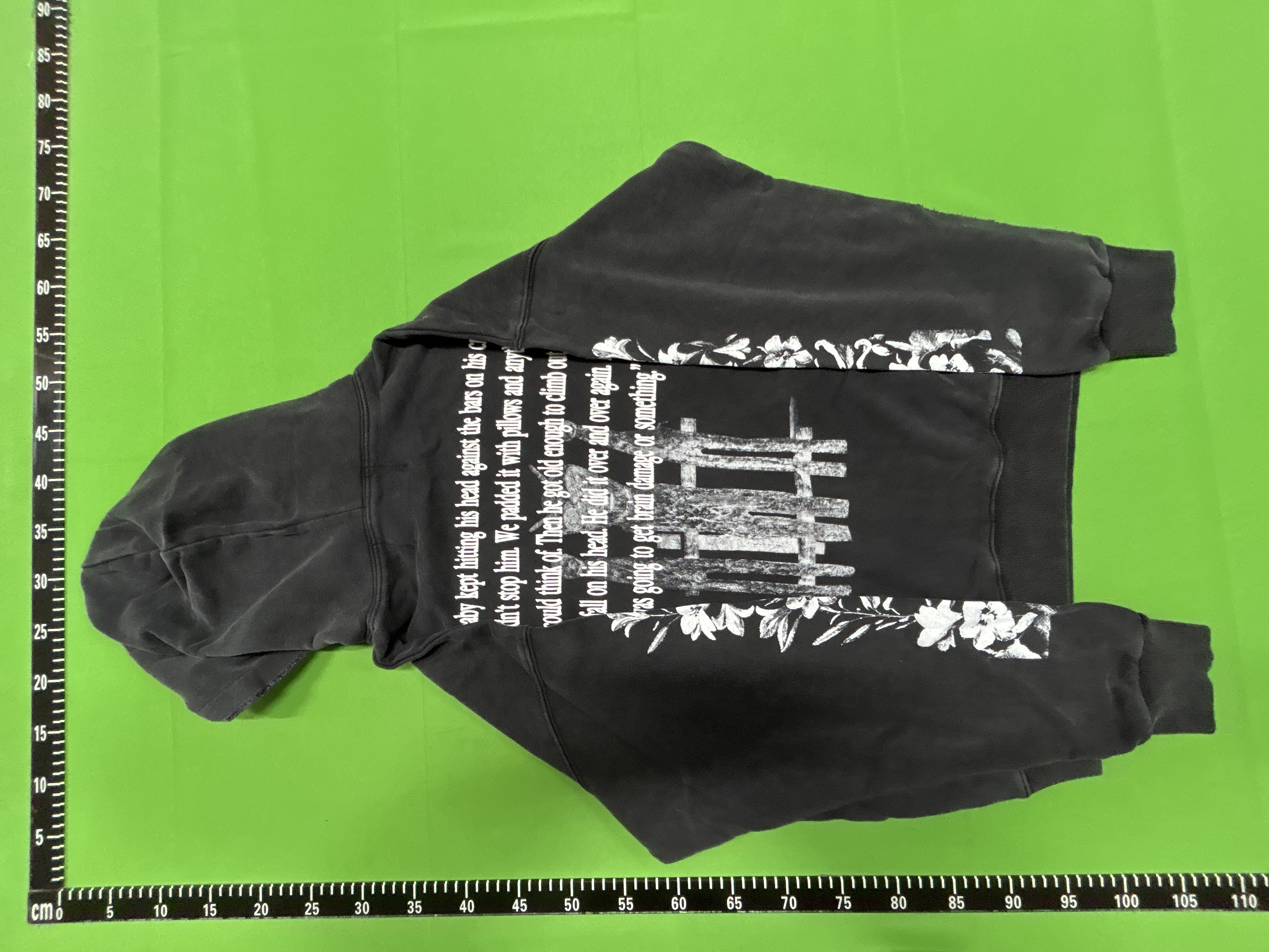 Foto QC 8 de Enfants Riches Déprimés Hooded Jacket Retro Character Avatar Print Black