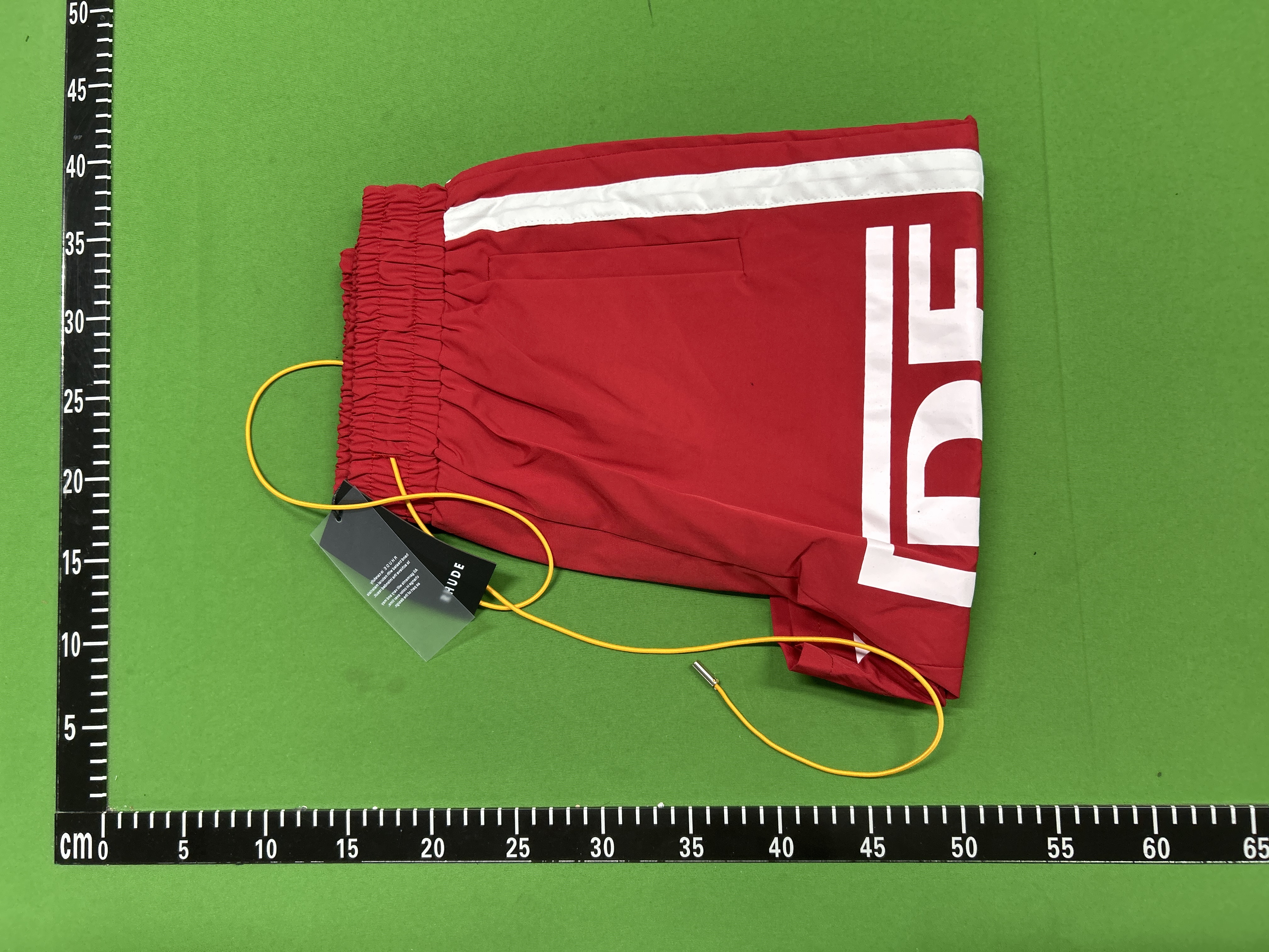 Foto QC 1 de Rhude Board Shorts Stripe Logo Green