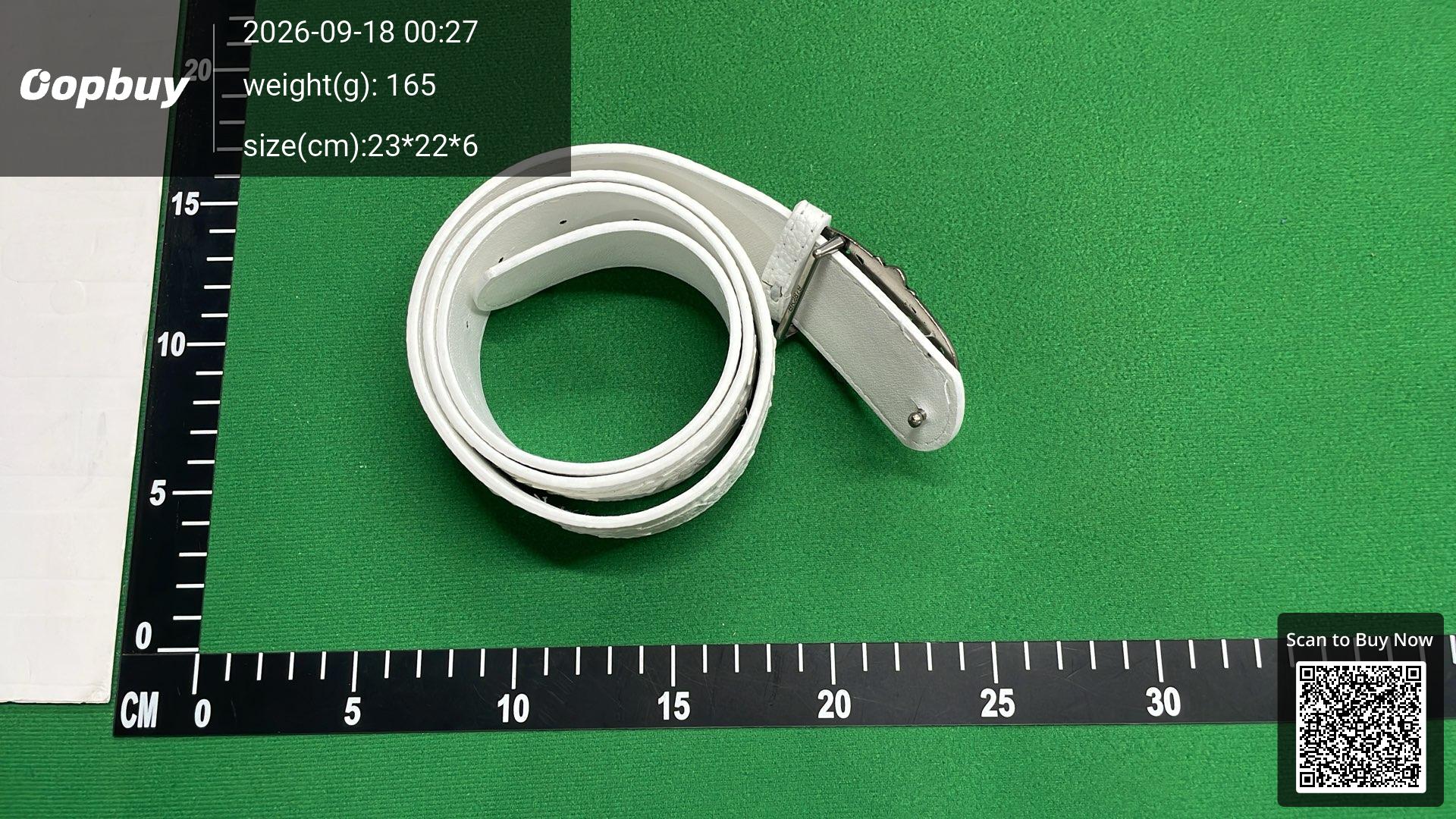 Foto QC 6 de Chrome Hearts Roller Buckle Multicolor Cross Patch Belt Black