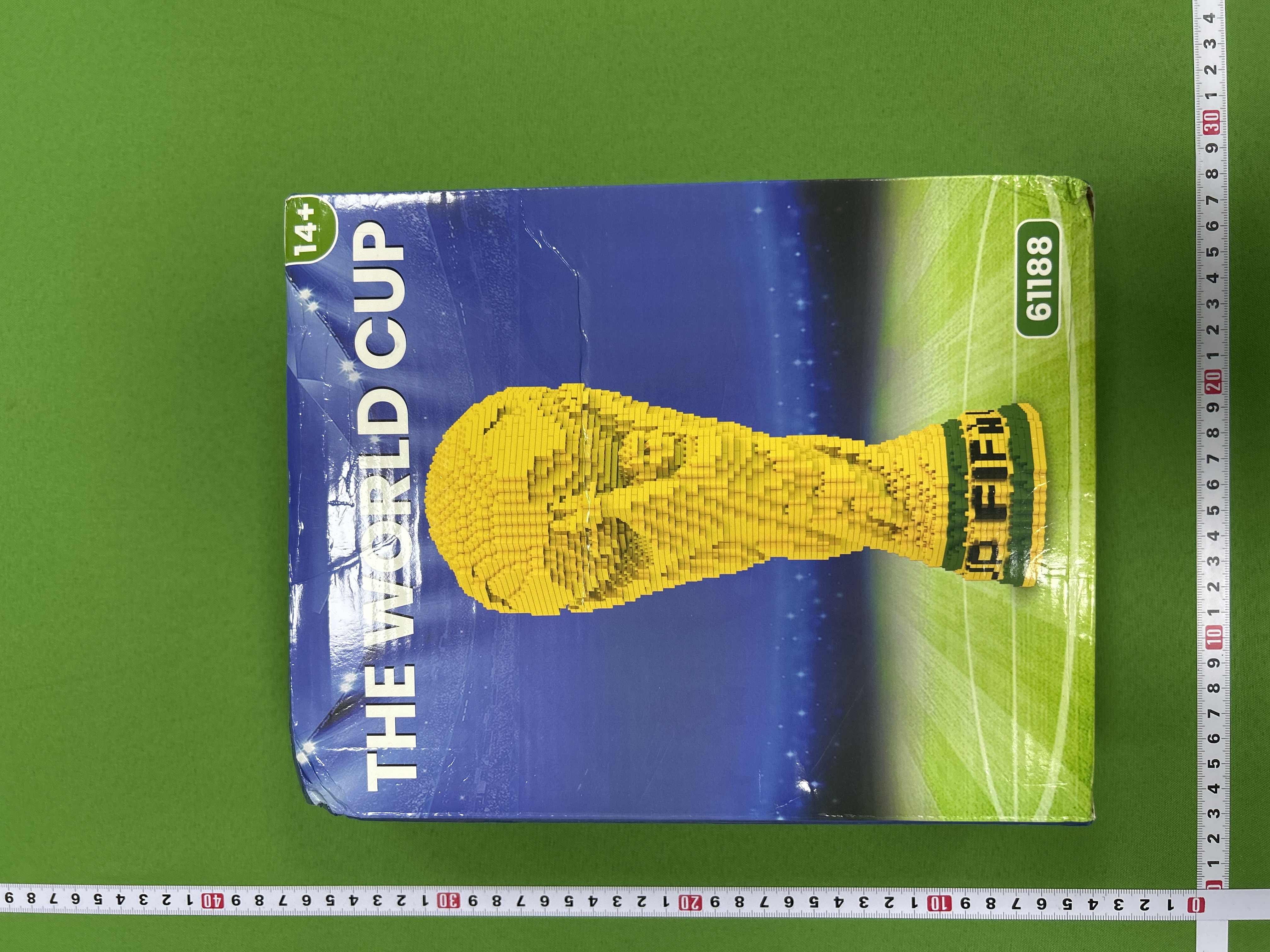 Foto QC 3 de Other World Cup Soccer Ball F1498 ABS Plastic Building Blocks Toy