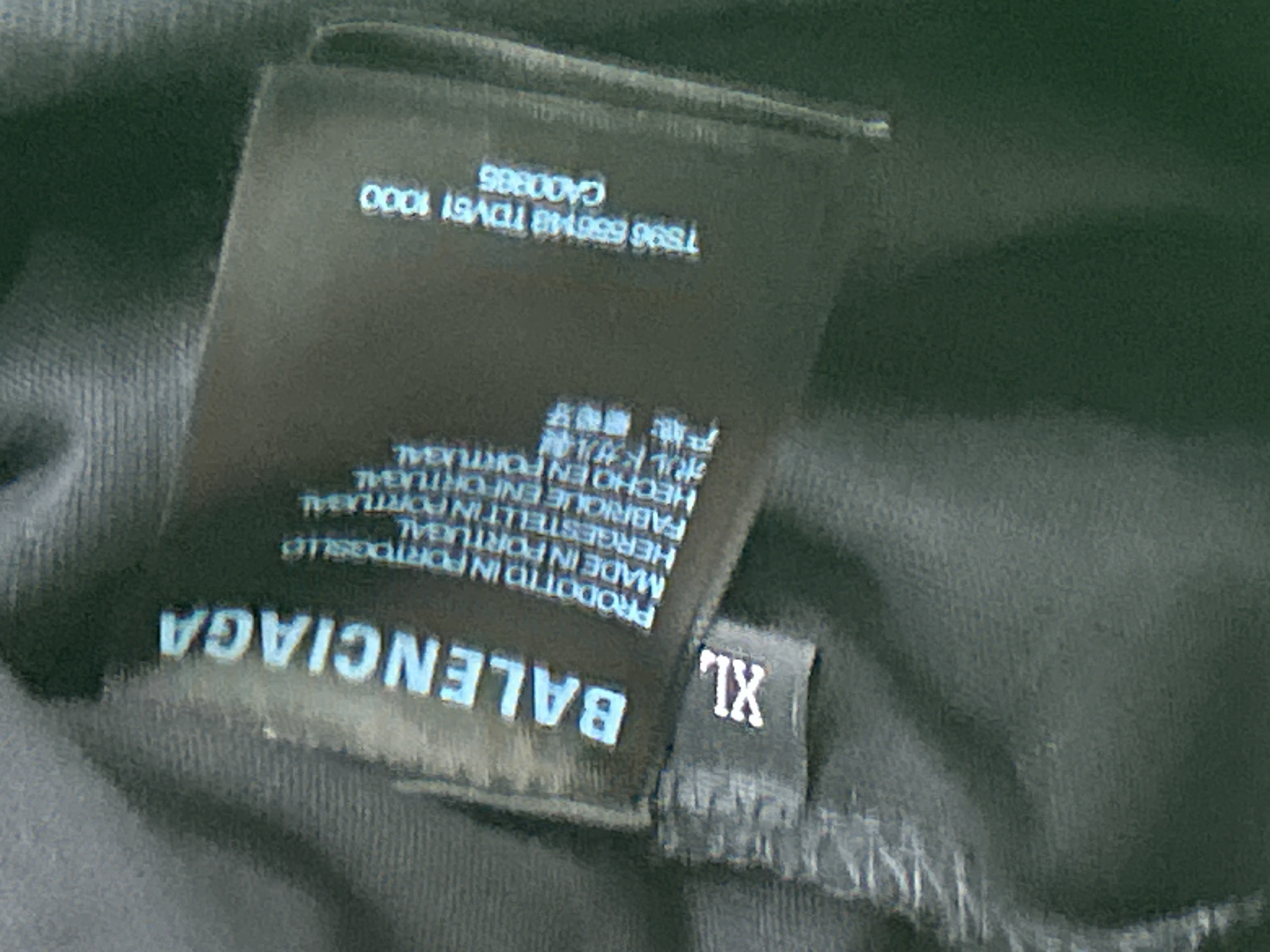 Foto QC 2 de Balenciaga Tape Type T-shirt Black Faded