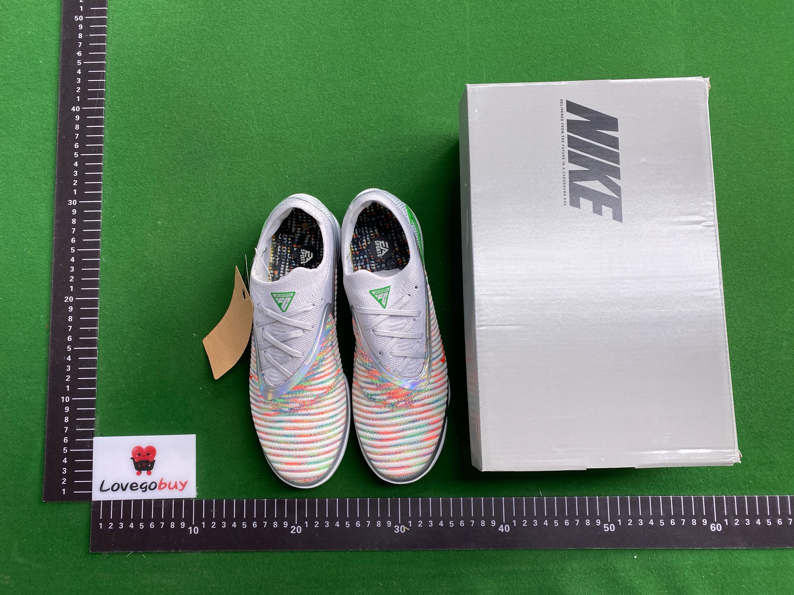 Foto QC 7 de Other Knit Turf Soccer Cleats Low White Crimson