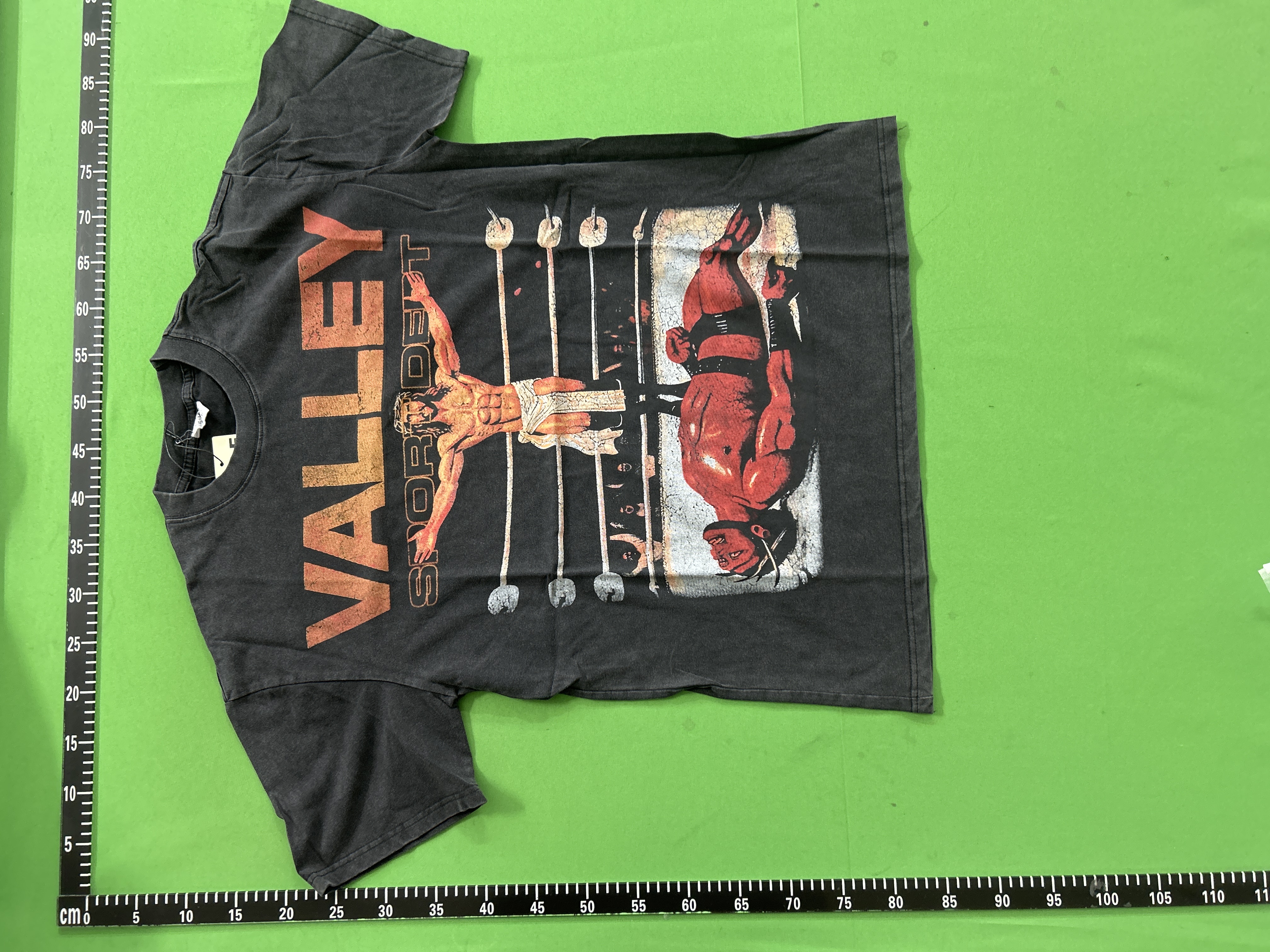 Foto QC 3 de Valedreams Mike Tyson Summer Fest T-shirt World Boxing VS Everybody Print Washed Black