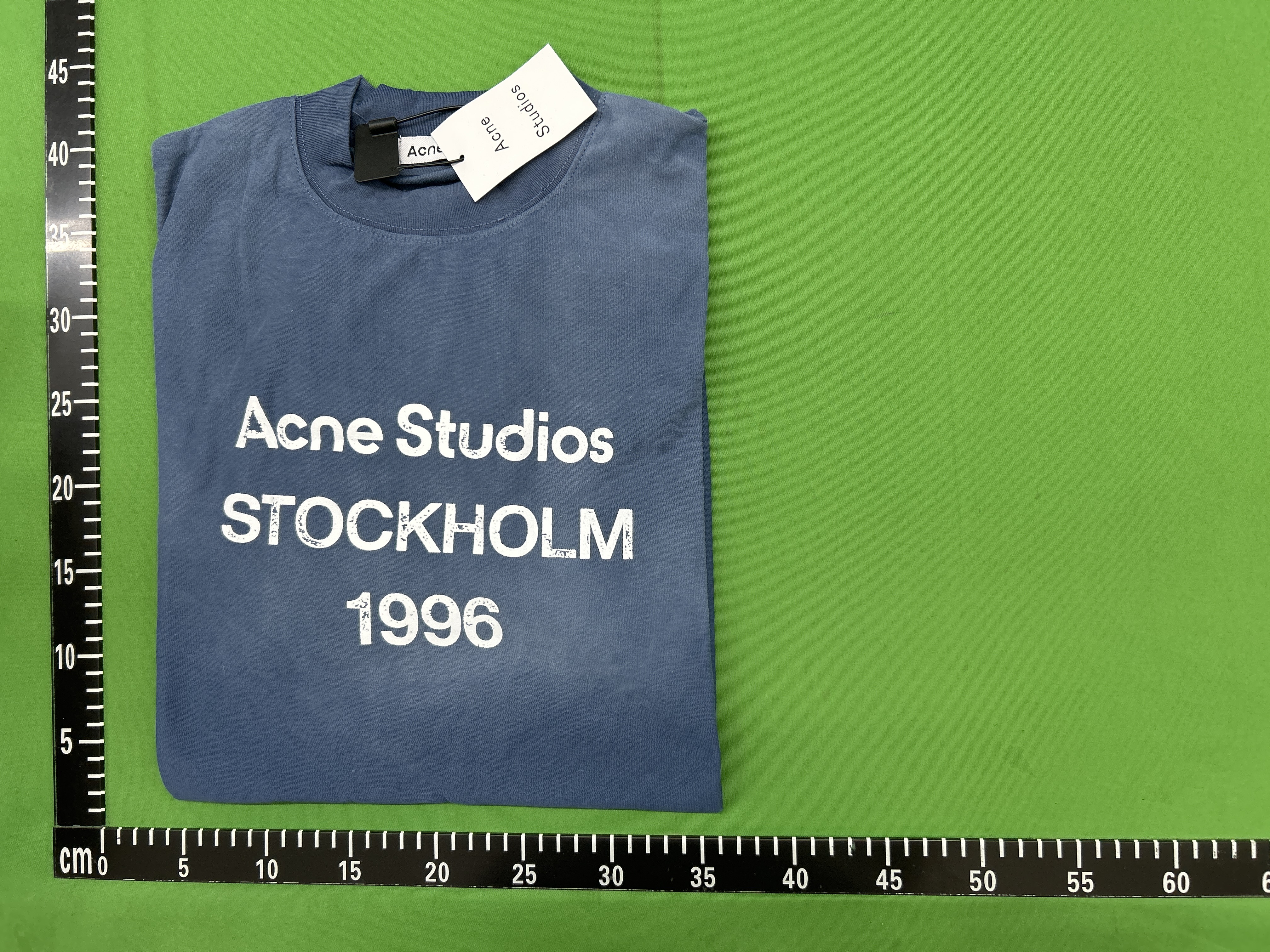 Foto QC 1 de Acne Studios Sprayed 1996 Logo Long Sleeve T-shirt Cotton Candy Pink