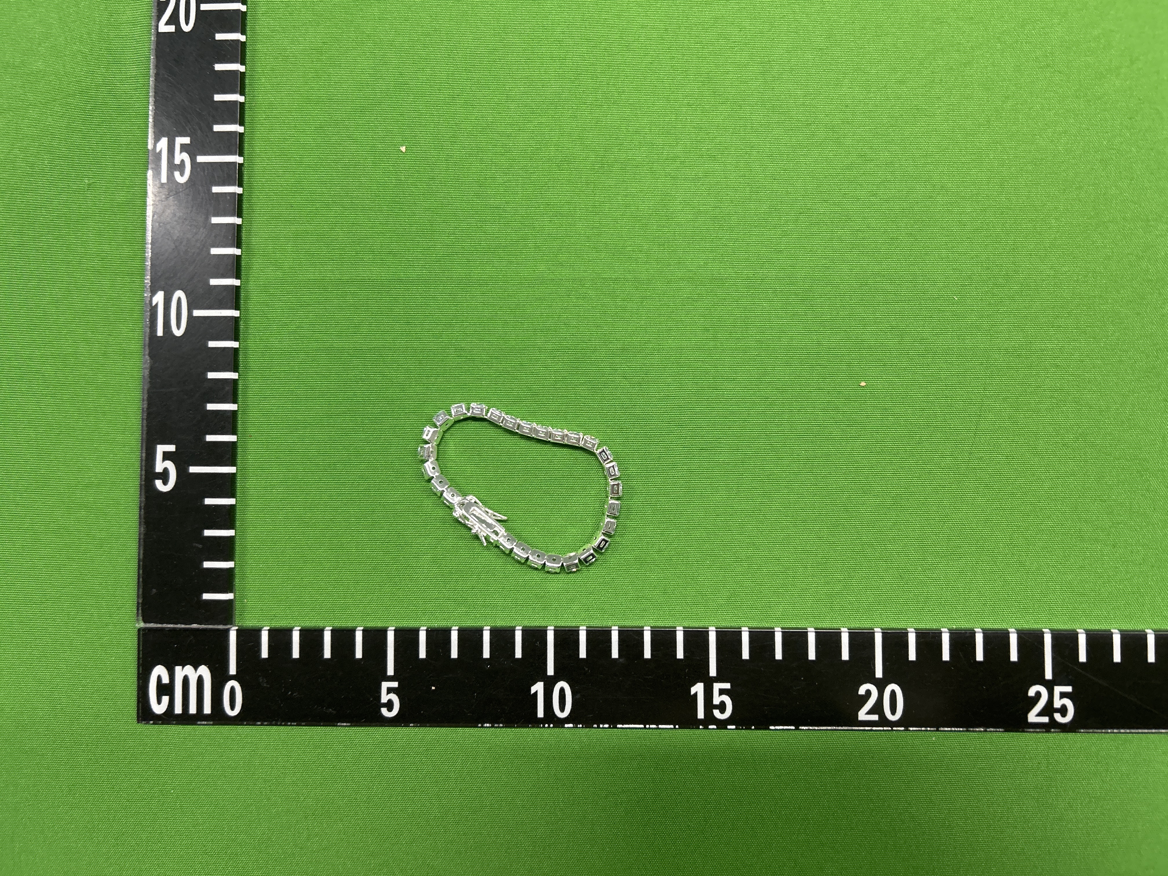Foto QC 6 de MST Bling Rock Candy Tennis Bracelet Metal Diamond Silver