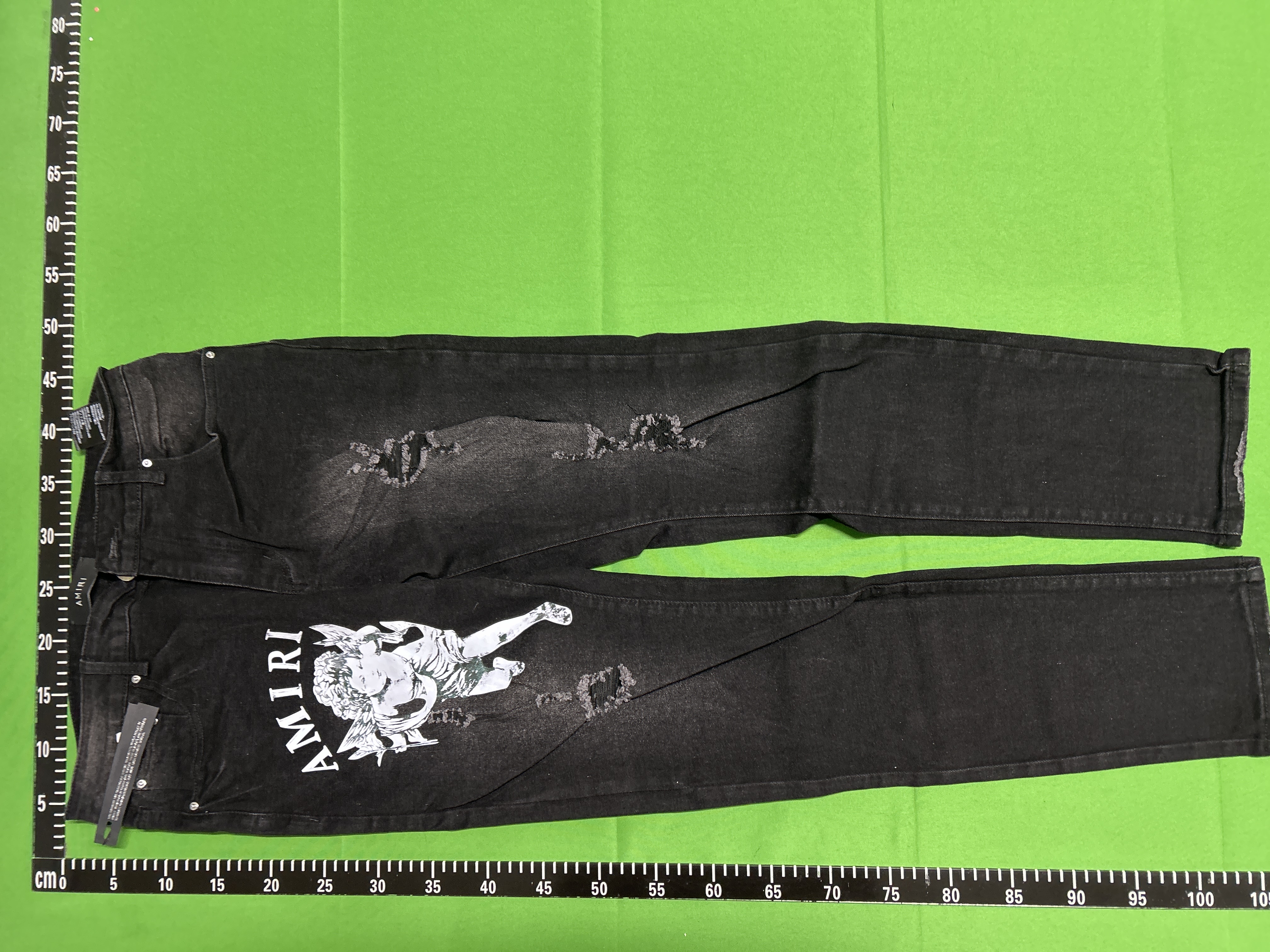 Foto QC 3 de Amiri Cherub Jeans Distressed Slim Black