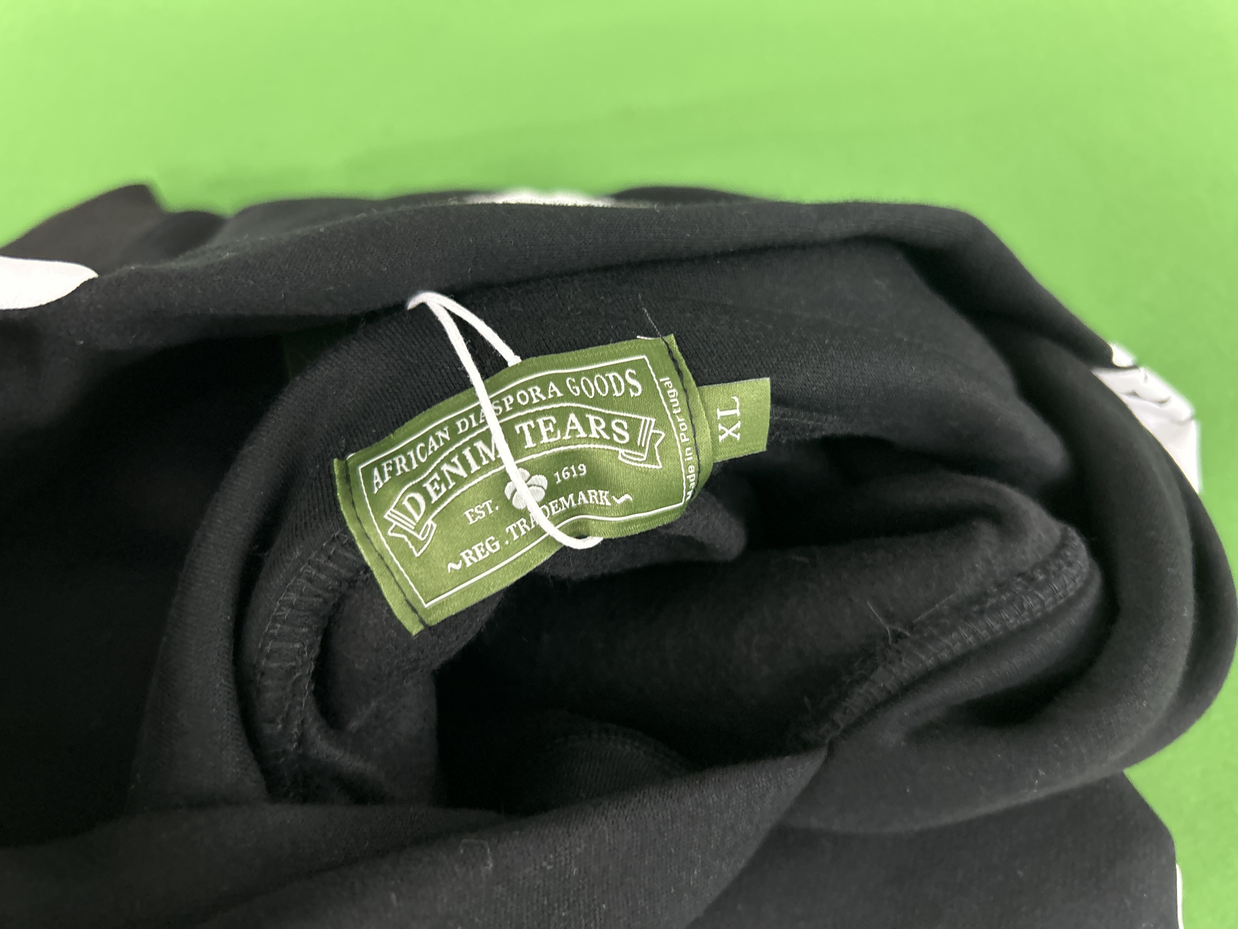Foto QC 2 de Denim Tears Cotton Wreath Sweater Hooded Knit Black