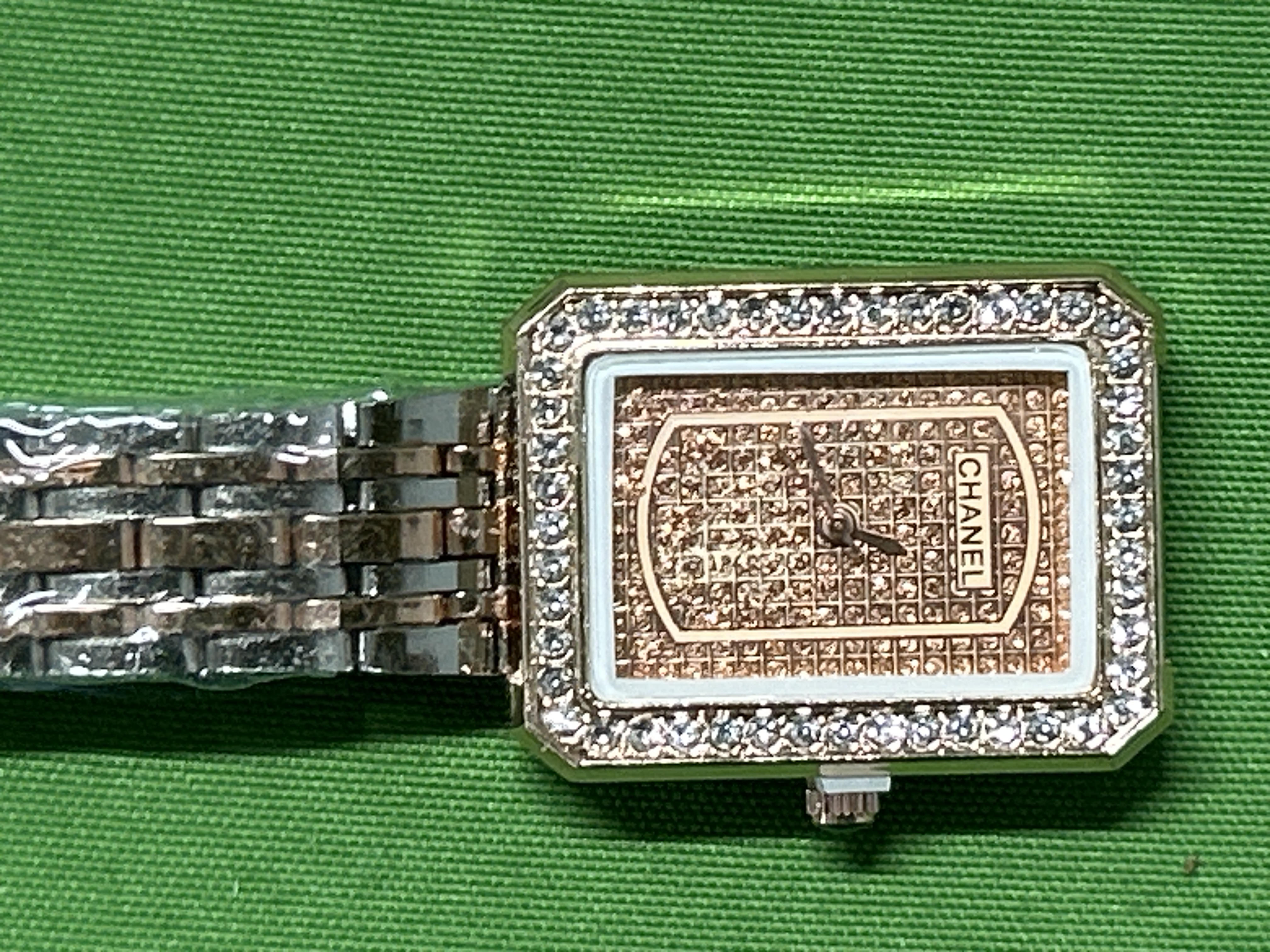 Foto QC 3 de Other Full Diamond Starry Square Ladies Watch