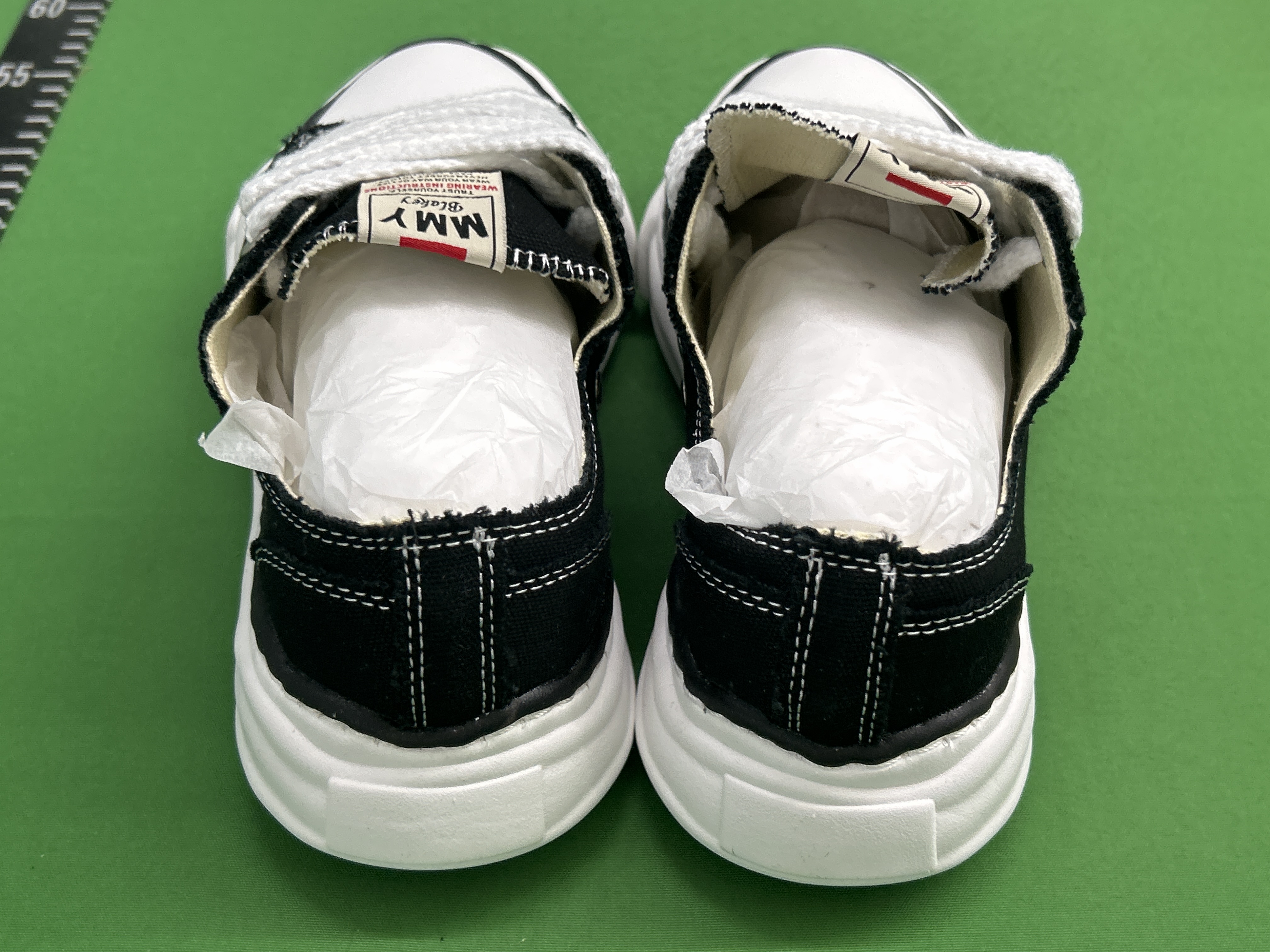 Foto QC 3 de Maison Mihara Yasuhiro Peterson OG Sole Low Skeleton Black White