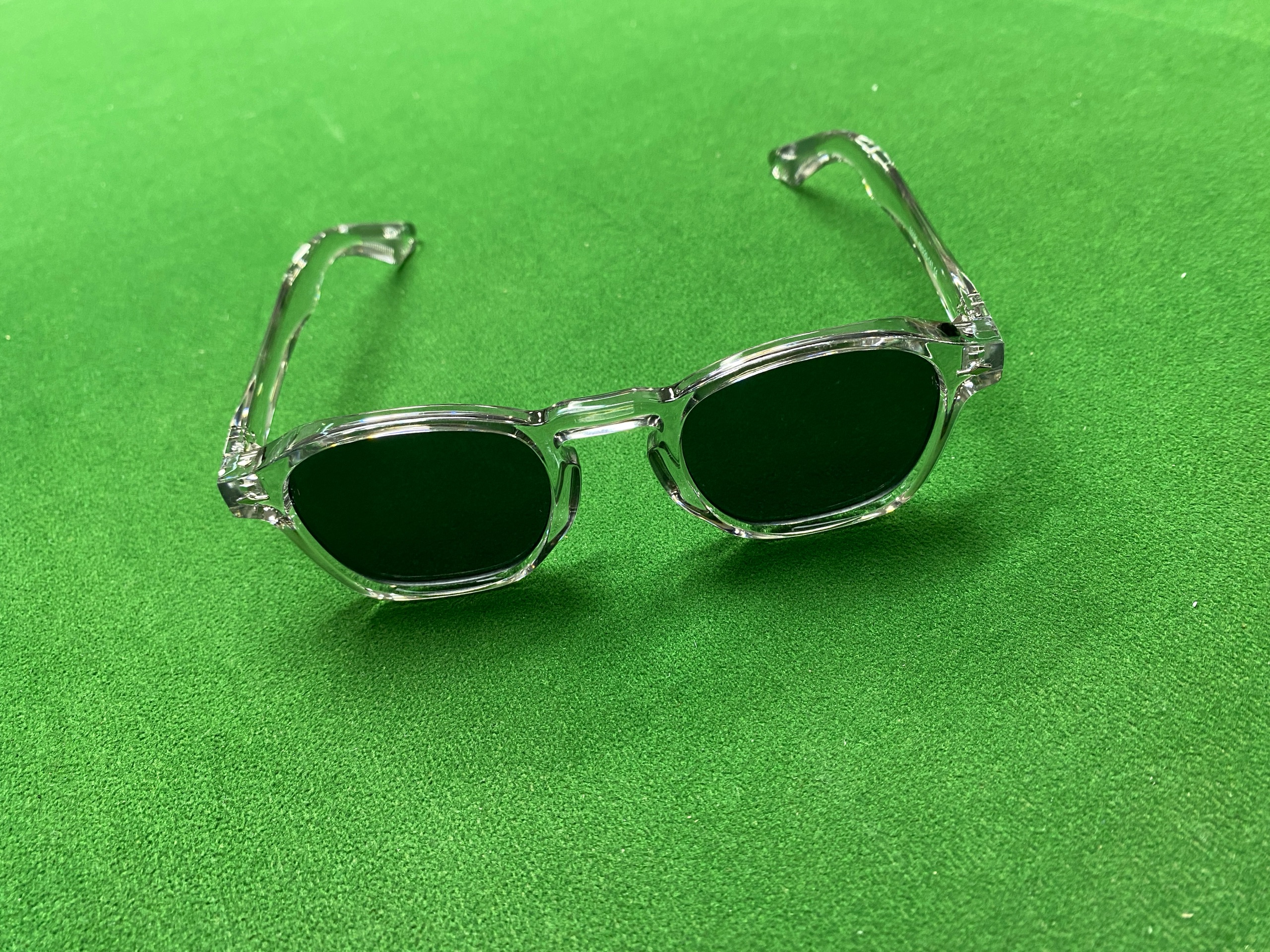 Foto QC 4 de Unbranded Square-Frame Acetate Sunglasses Transparent Grey Grey (3349)