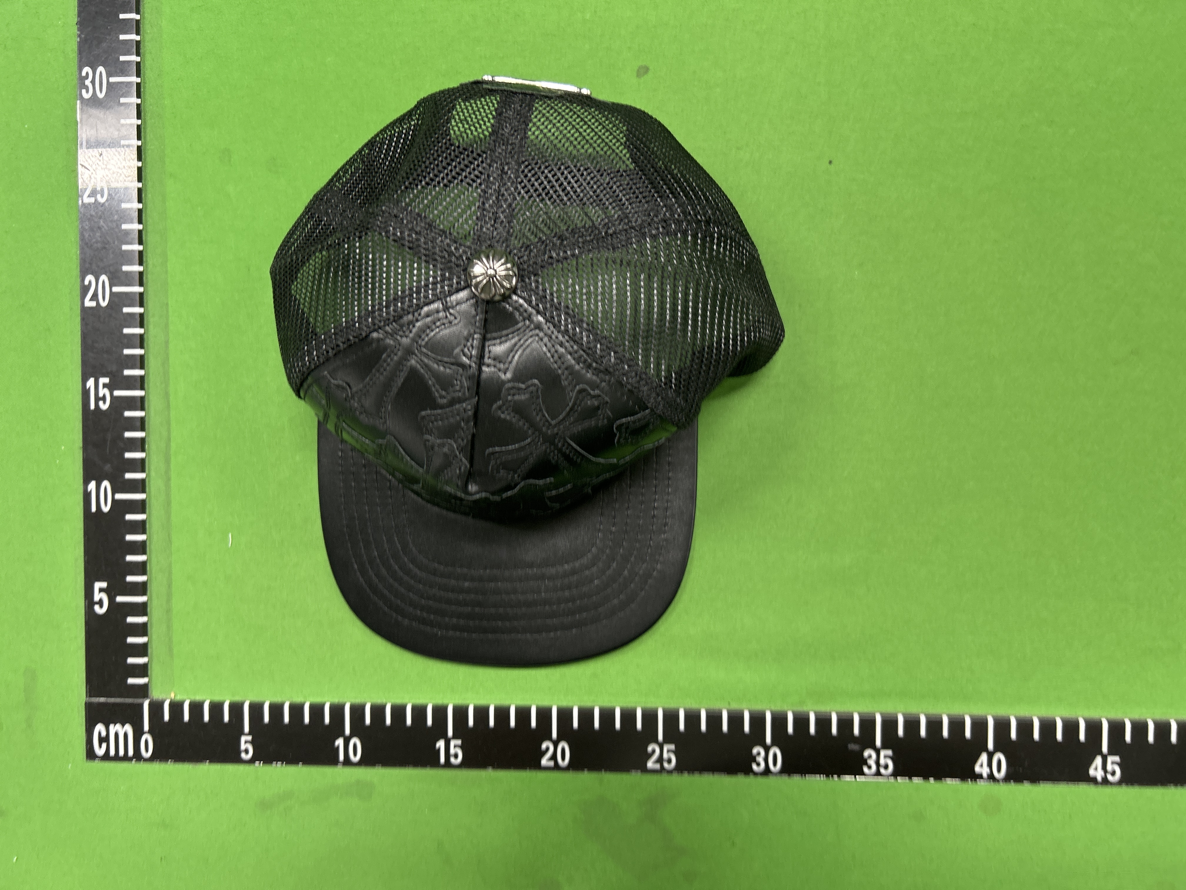 Foto QC 4 de Chrome Hearts CH Hollywood Trucker Hat Black/White