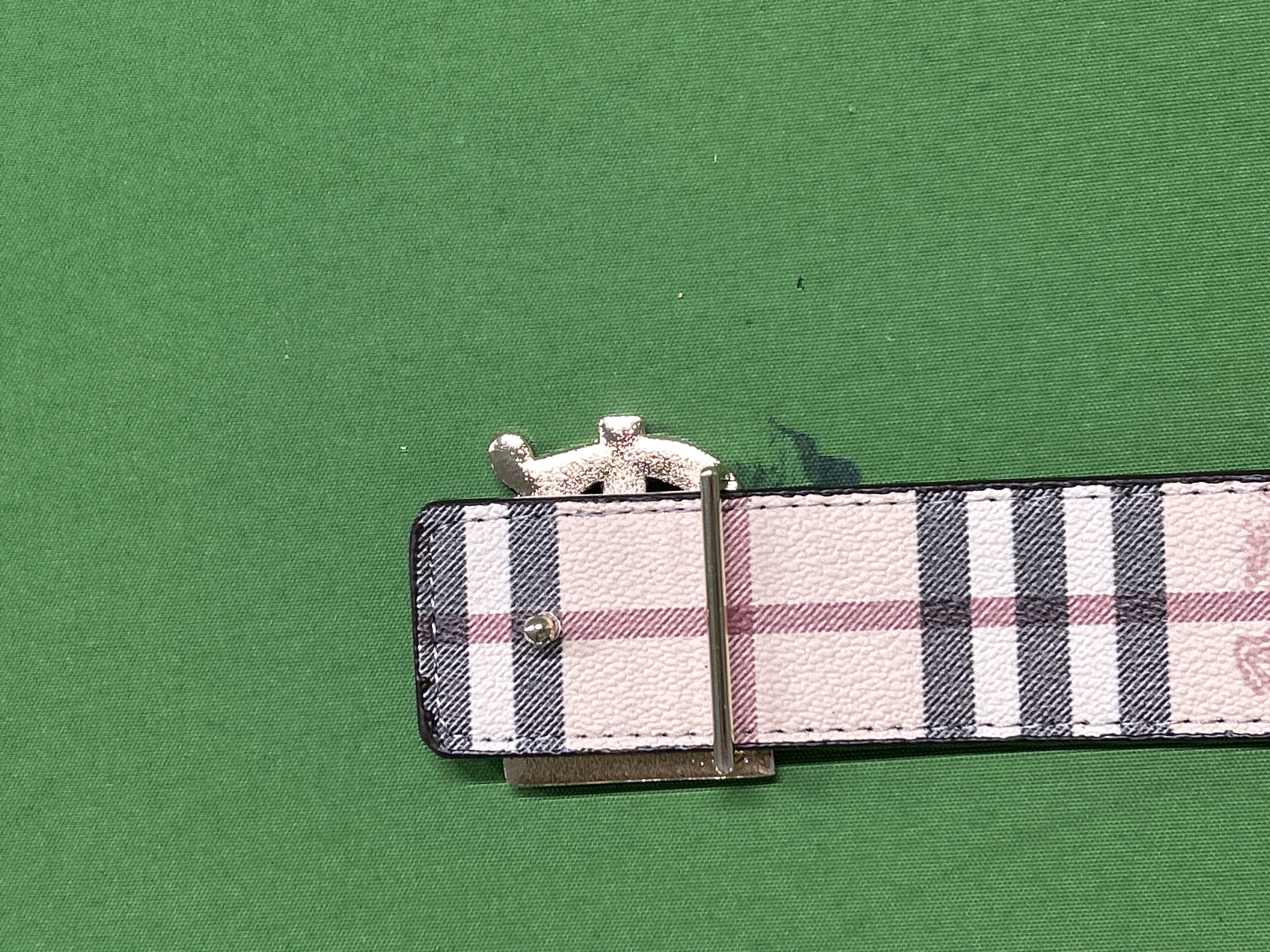Foto QC 4 de Burberry TB Reversible Belt Check Embossed Leather