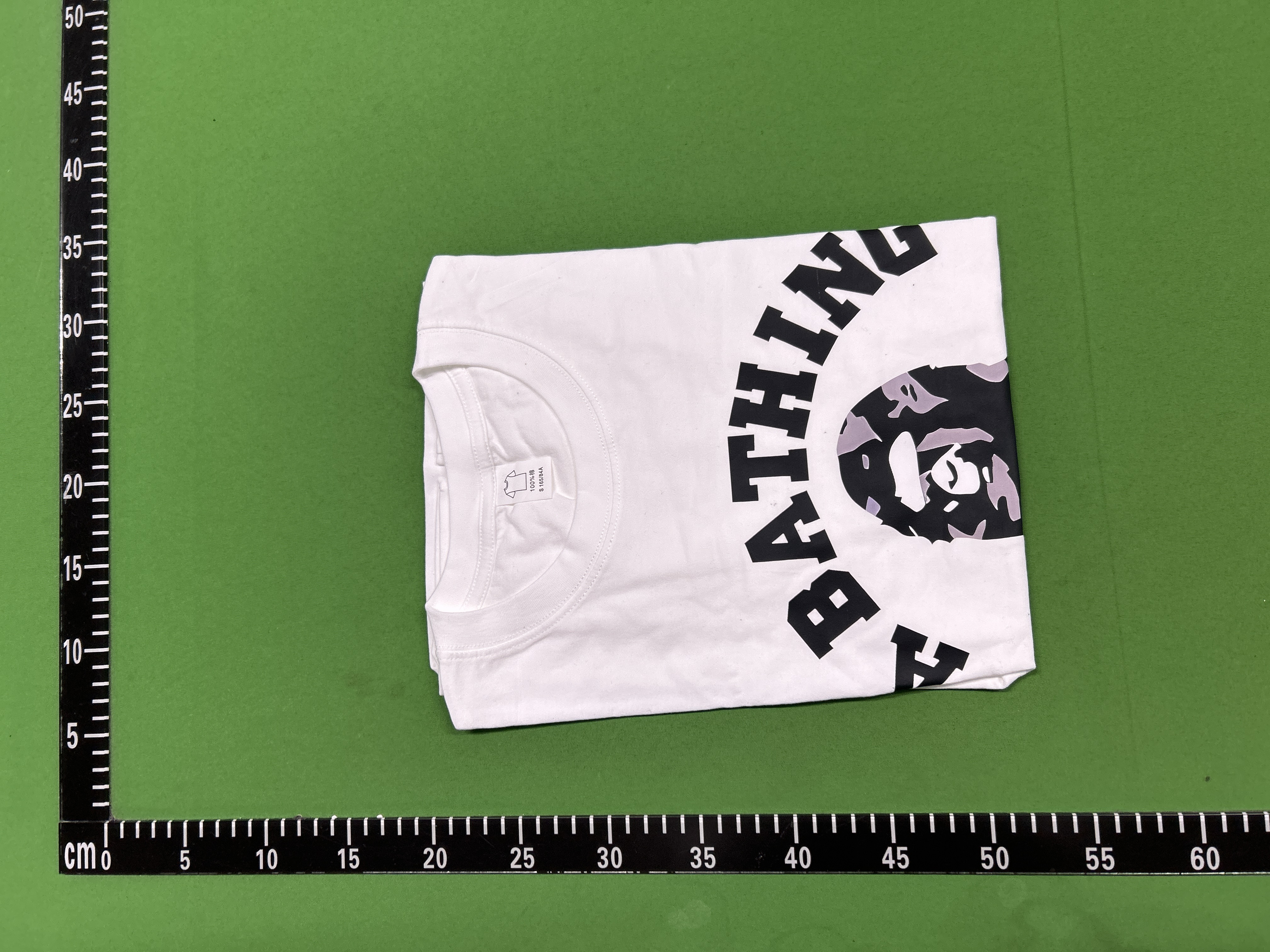 Foto QC 5 de Bape T-shirt Splatter Ape Head Black