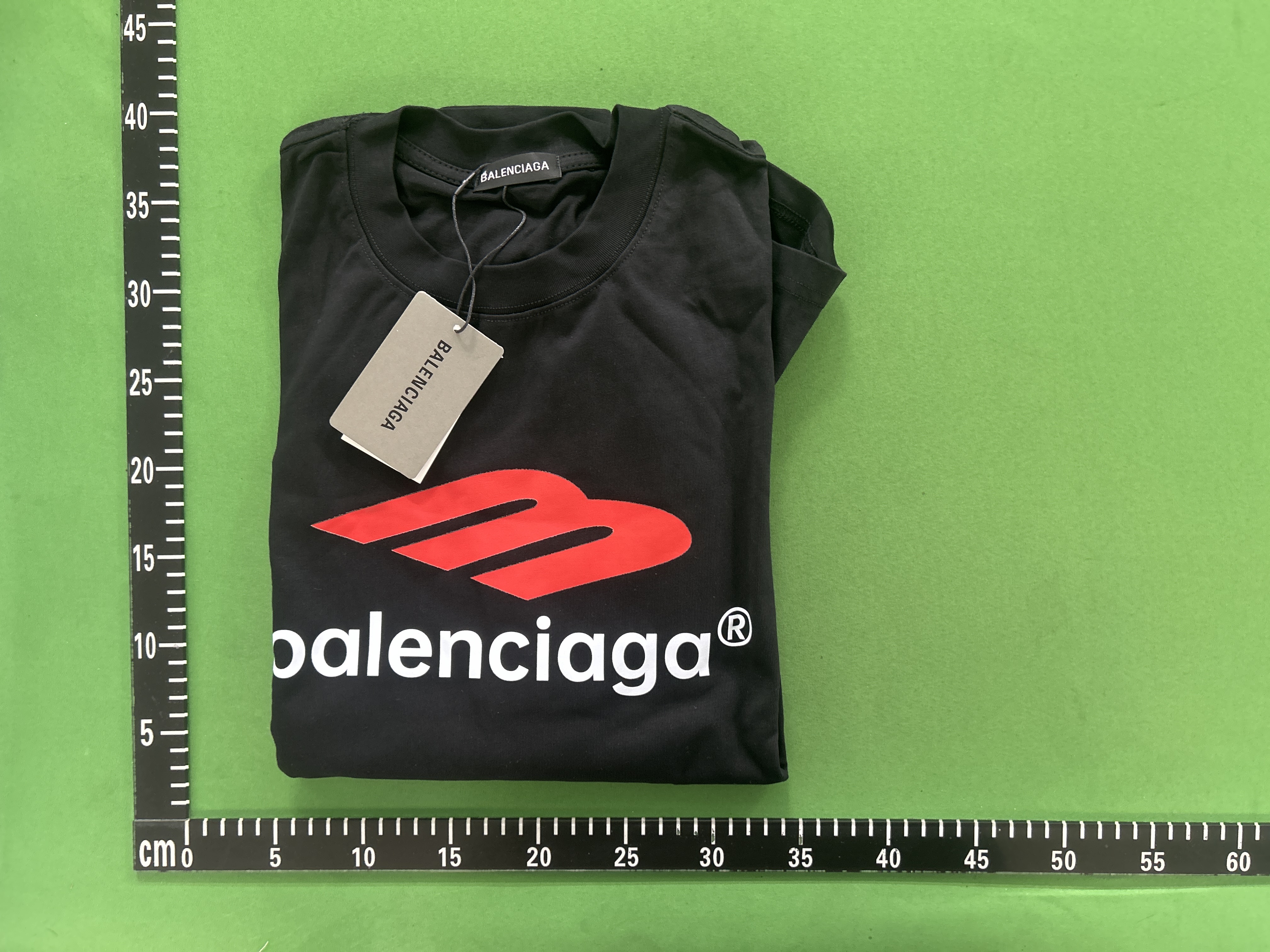 Foto QC 1 de Balenciaga Tape Type T-shirt Black Faded
