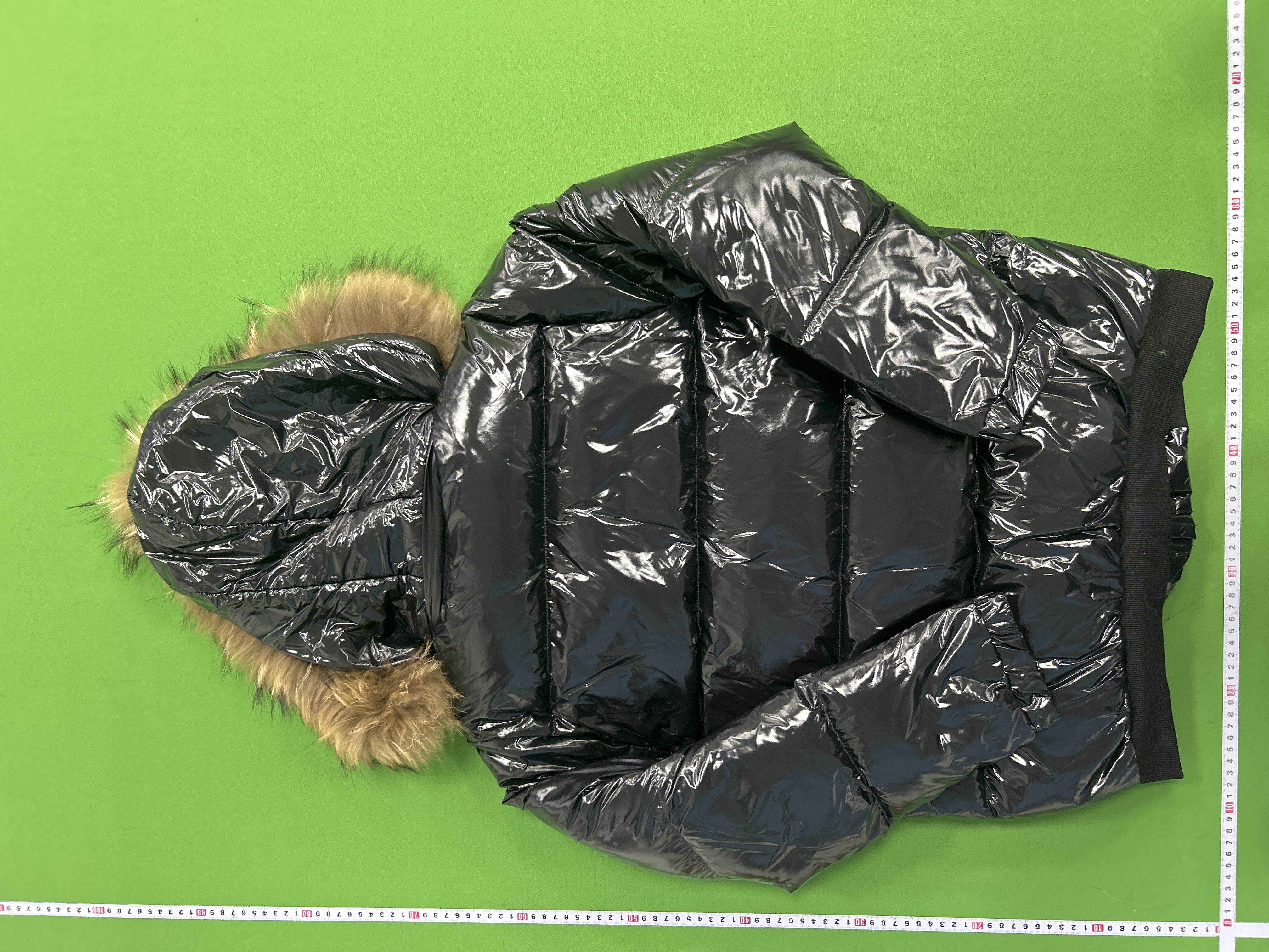 Foto QC 8 de Other Down Jacket Large Fur Trim Hooded Black