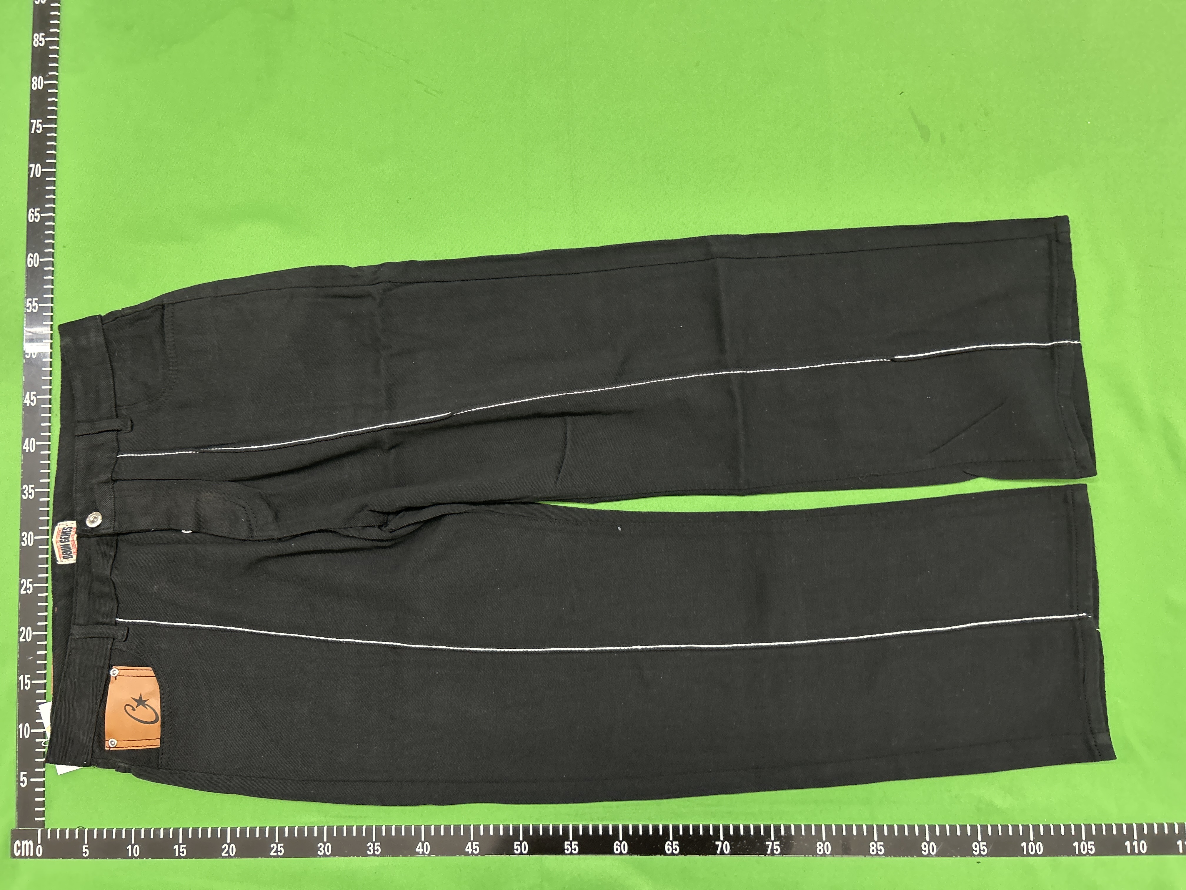Foto QC 3 de Corteiz Jeans Star Embroidery Loose Fit Black
