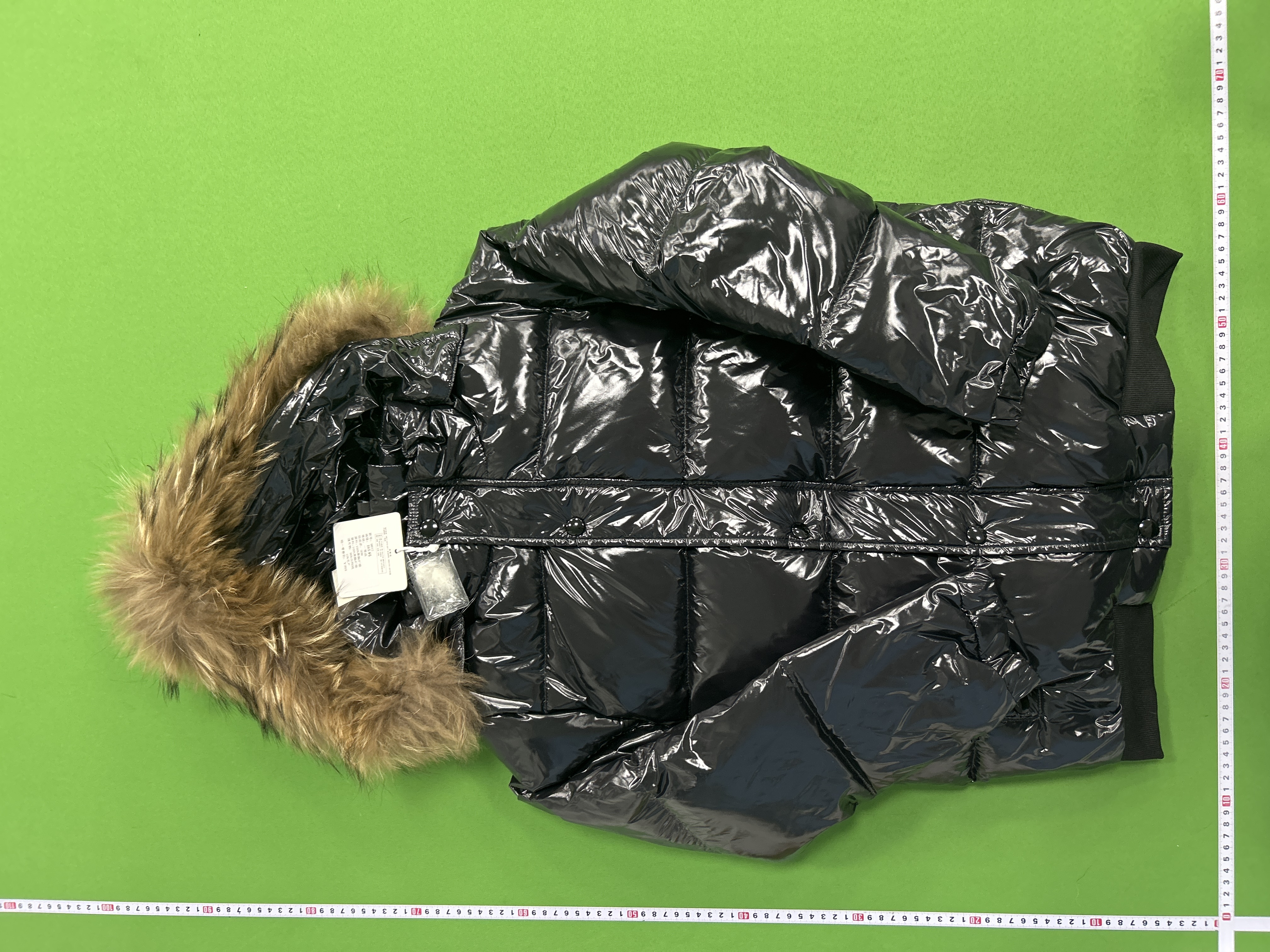 Foto QC 6 de Other Down Jacket Large Fur Trim Hooded Black