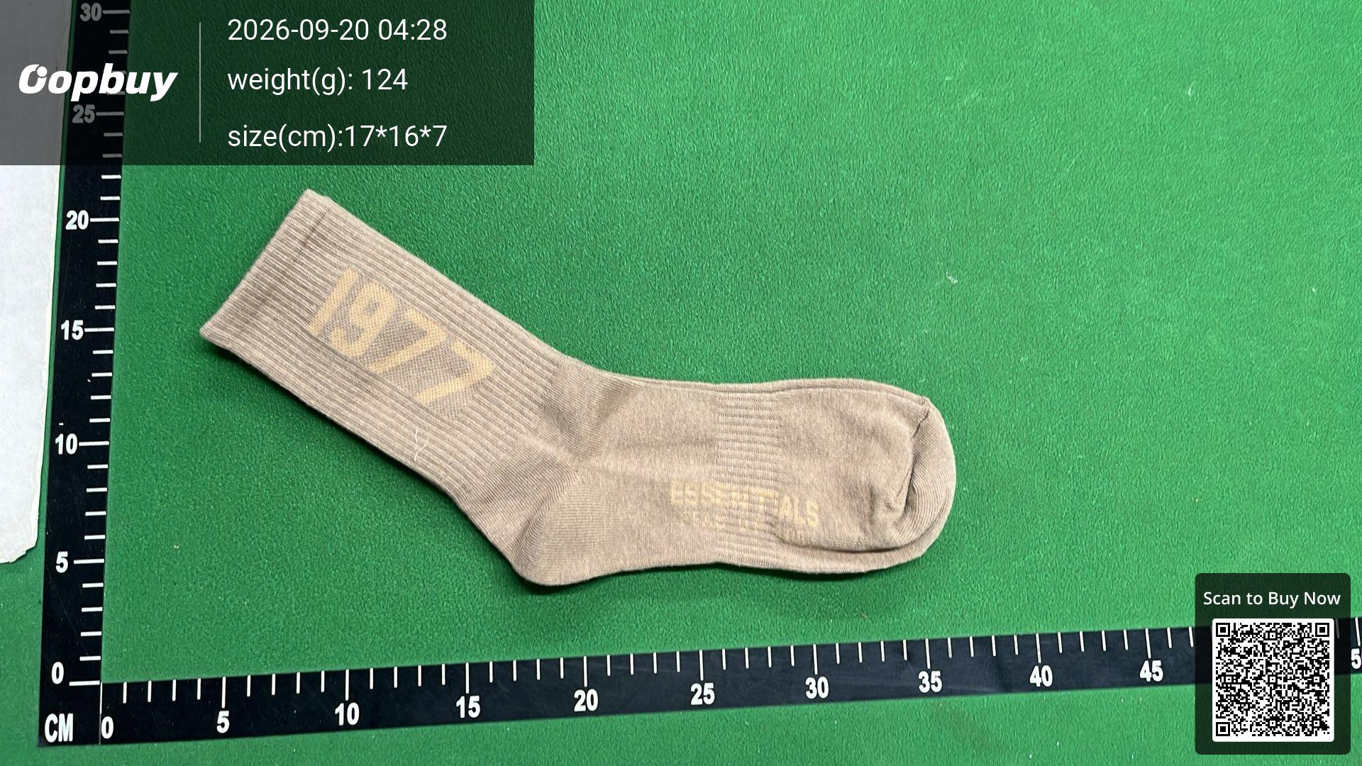 Foto QC 7 de Fear of God Essentials 1977 Crew Socks Black