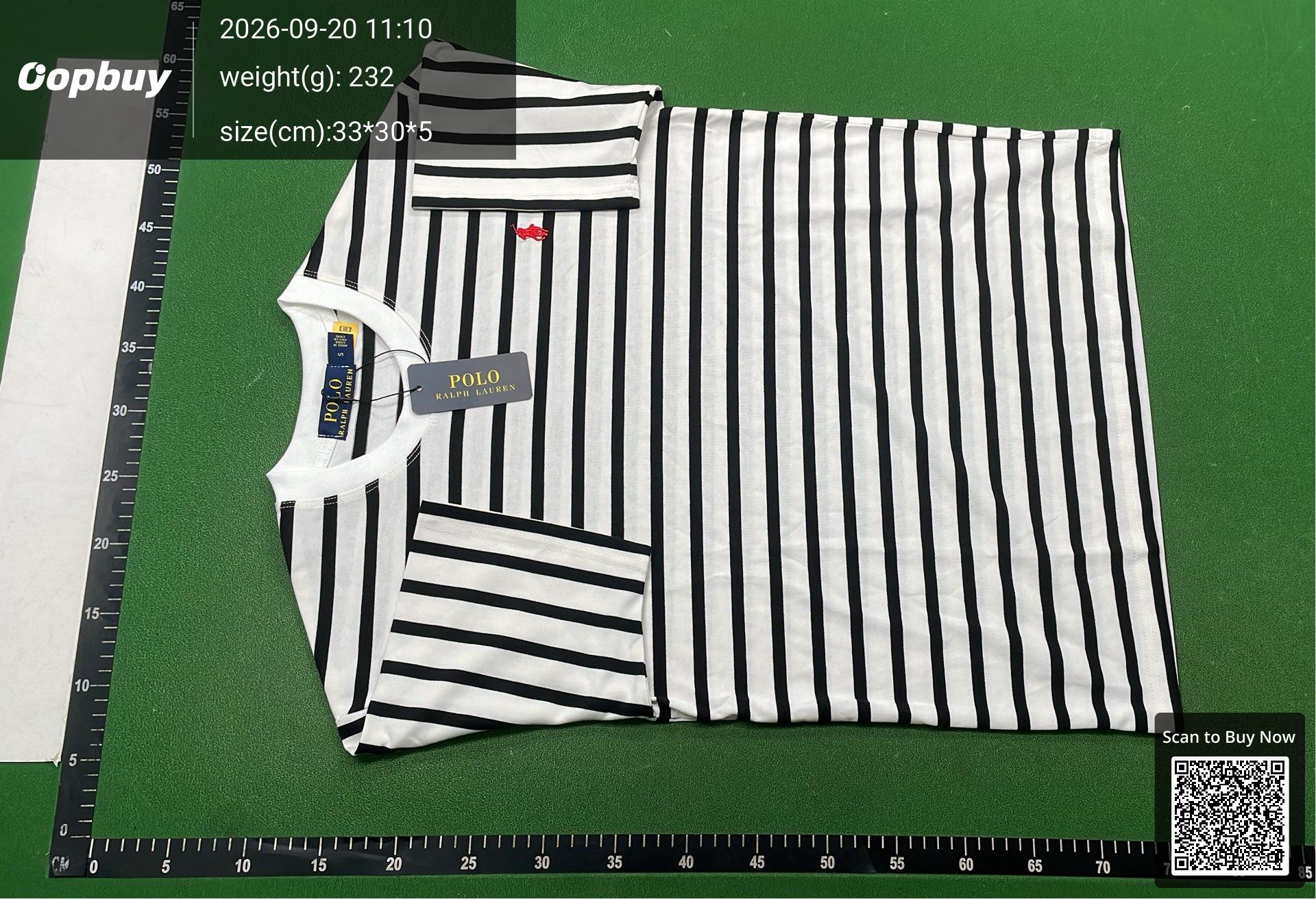 Foto QC 2 de Polo Ralph Lauren T-shirt Striped White Black