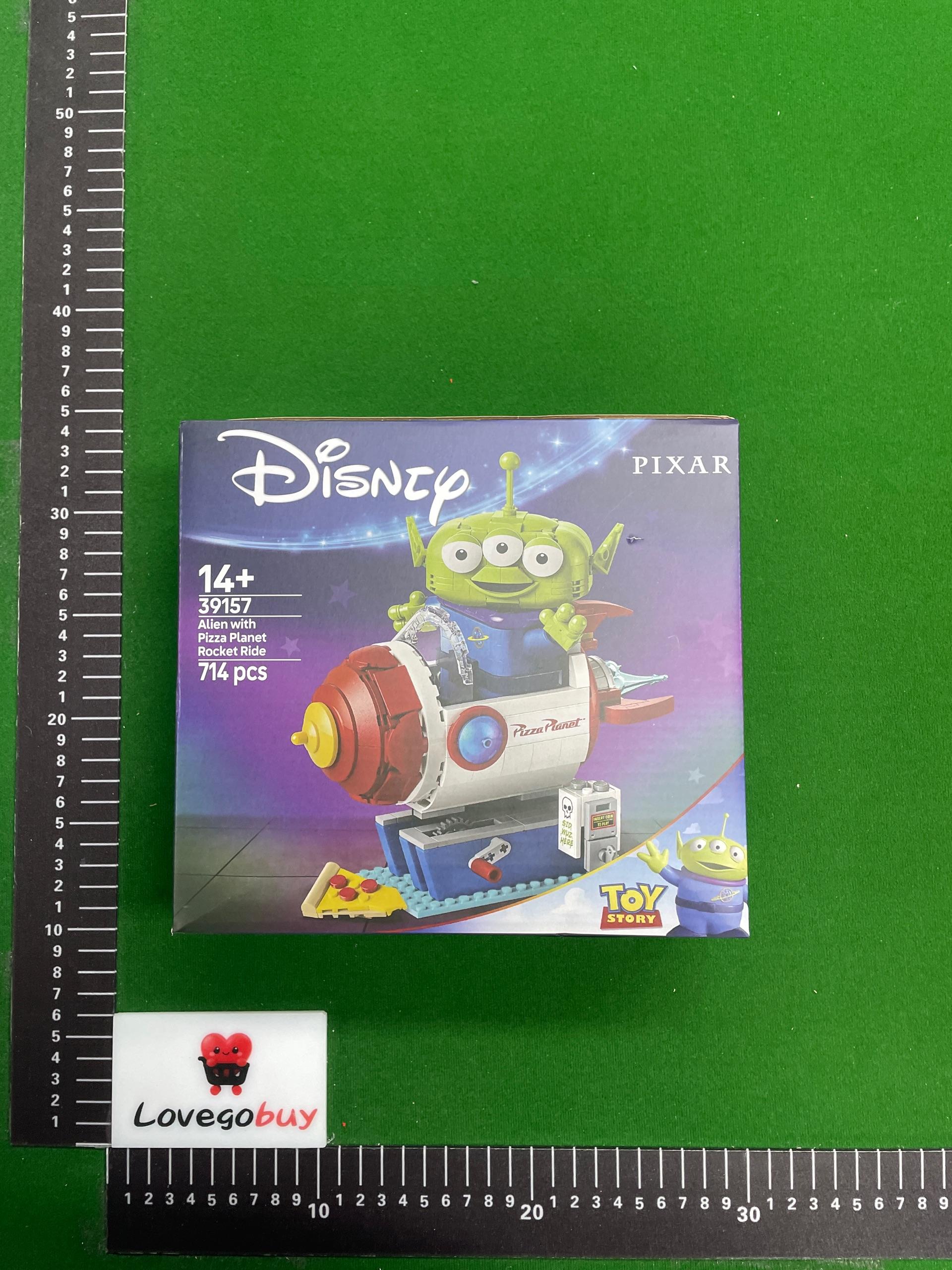 Foto QC 7 de Disney Toy Story Alien Pizza Planet Rocket Ride Building Block Set