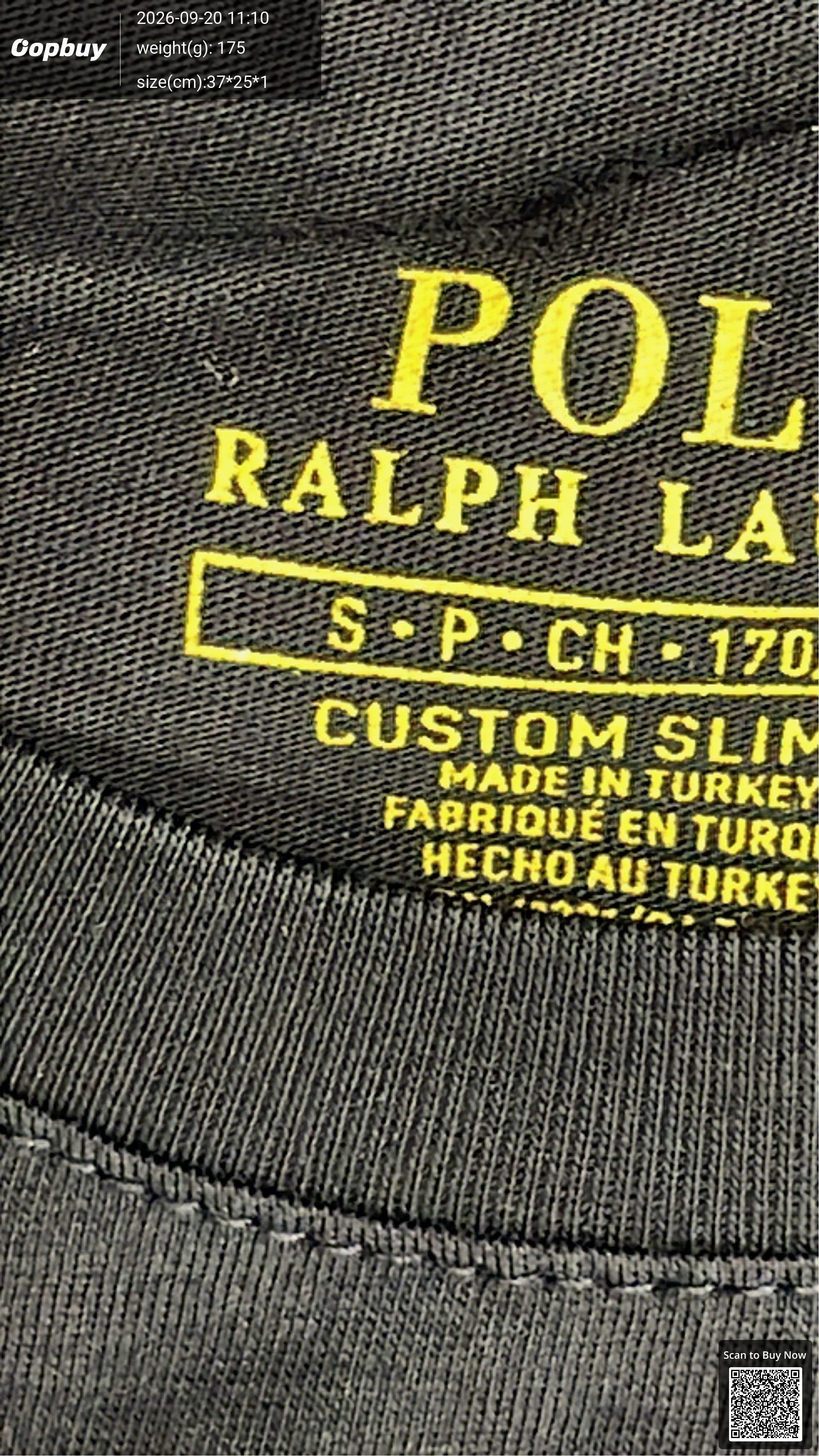 Foto QC 5 de Polo Ralph Lauren T-shirt Striped White Black