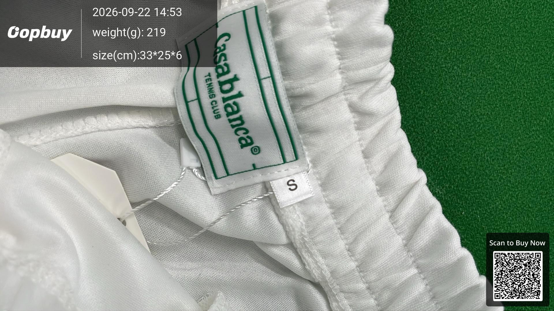 Foto QC 5 de Casablanca Sweat Shorts Graphic Off White