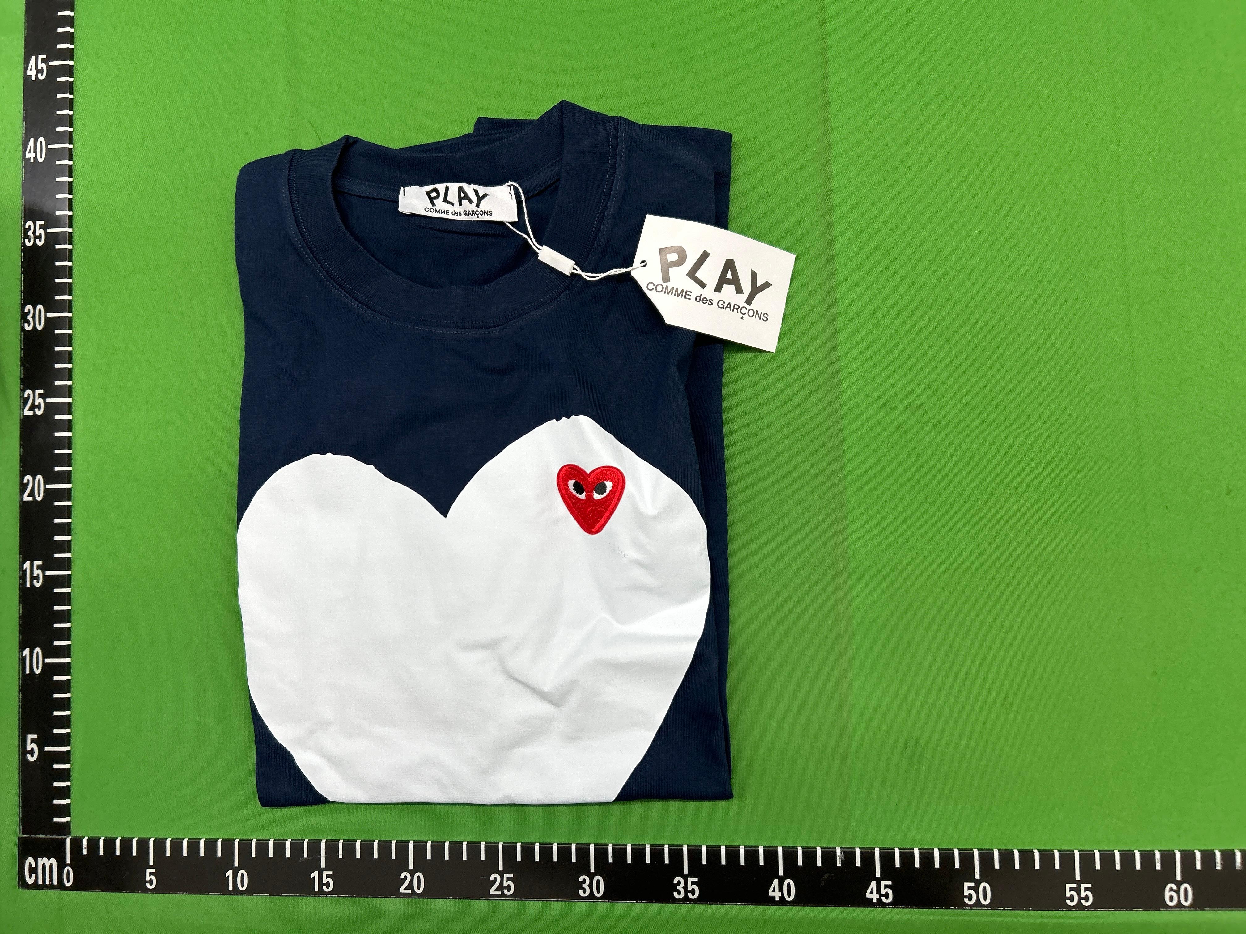 Foto QC 5 de Comme des Garçons Play Heart Eyes T-shirt White